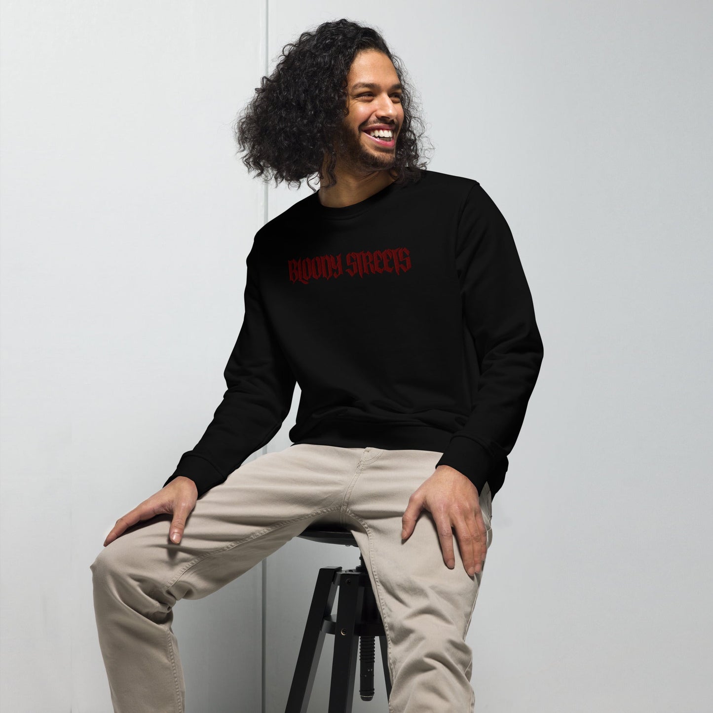 BLOODY STREETS "Classic" Streetwear Bio Pullover - BLOODY-STREETS.DE Streetwear Herren und Damen Hoodies, T-Shirts, Pullis