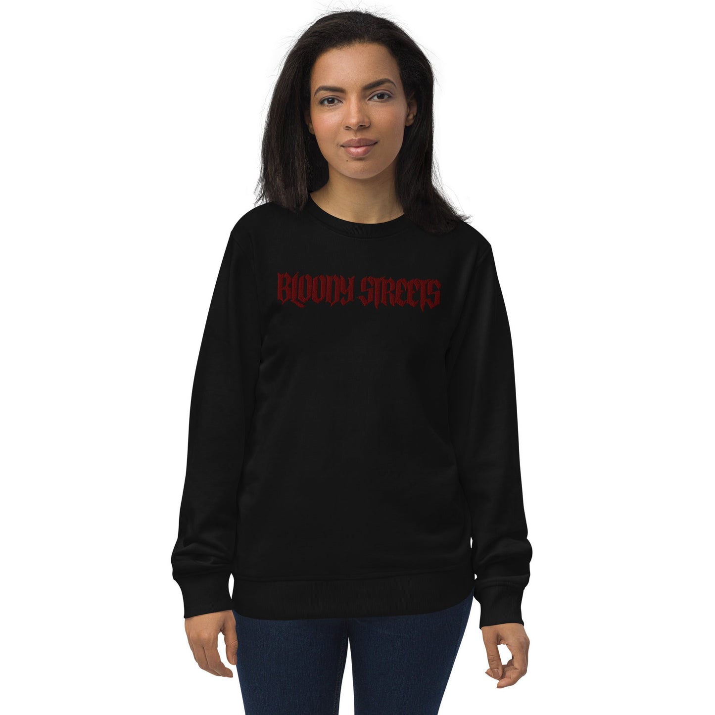 BLOODY STREETS "Classic" Streetwear Bio Pullover - BLOODY-STREETS.DE Streetwear Herren und Damen Hoodies, T-Shirts, Pullis