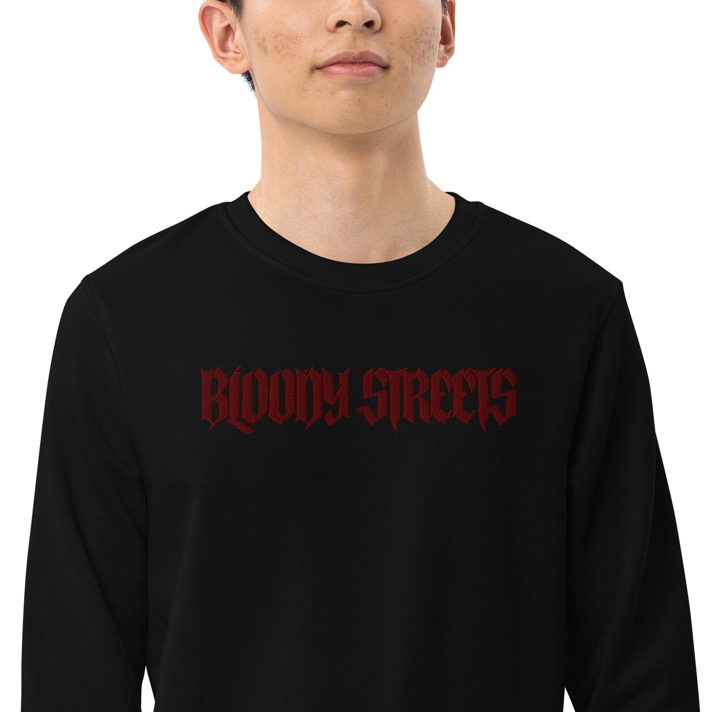 BLOODY STREETS "Classic" Streetwear Bio Pullover - BLOODY-STREETS.DE Streetwear Herren und Damen Hoodies, T-Shirts, Pullis