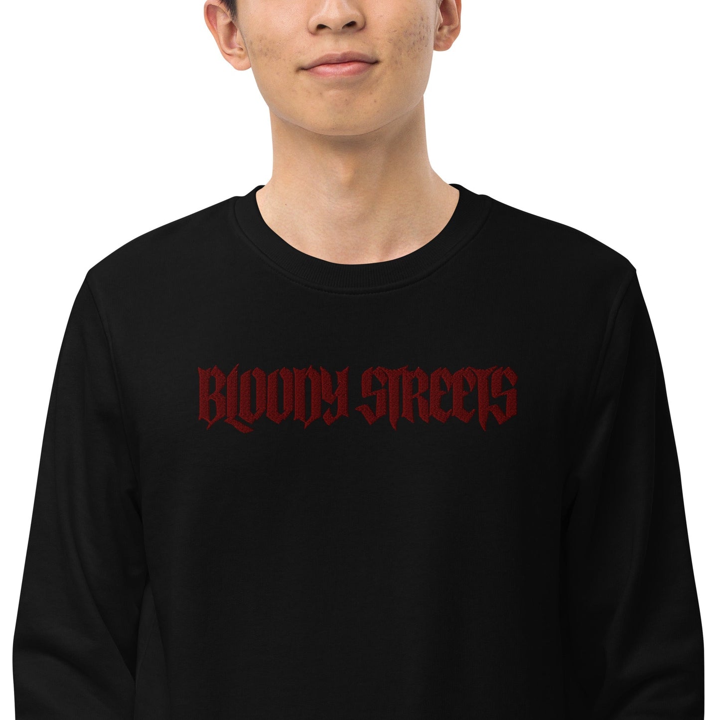 BLOODY STREETS "Classic" Streetwear Bio Pullover - BLOODY-STREETS.DE Streetwear Herren und Damen Hoodies, T-Shirts, Pullis