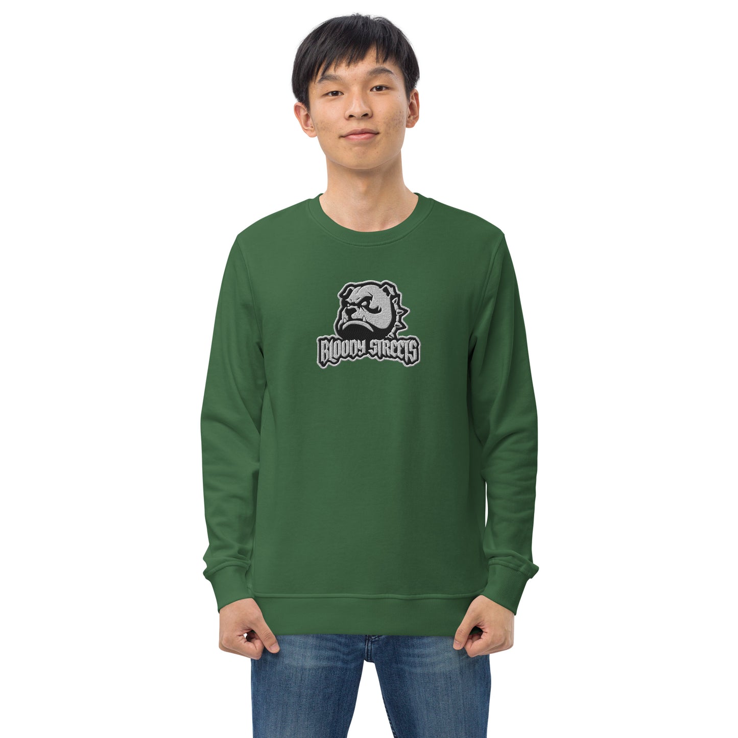 BLOODY STREETS - "BULL DOG" STREETWEAR BIO UNI SEX PULLI - Premium Streetwear von BLOODY STREETS - jetzt nur 119 €! shoppe jetzt auf BLOODY STREETS