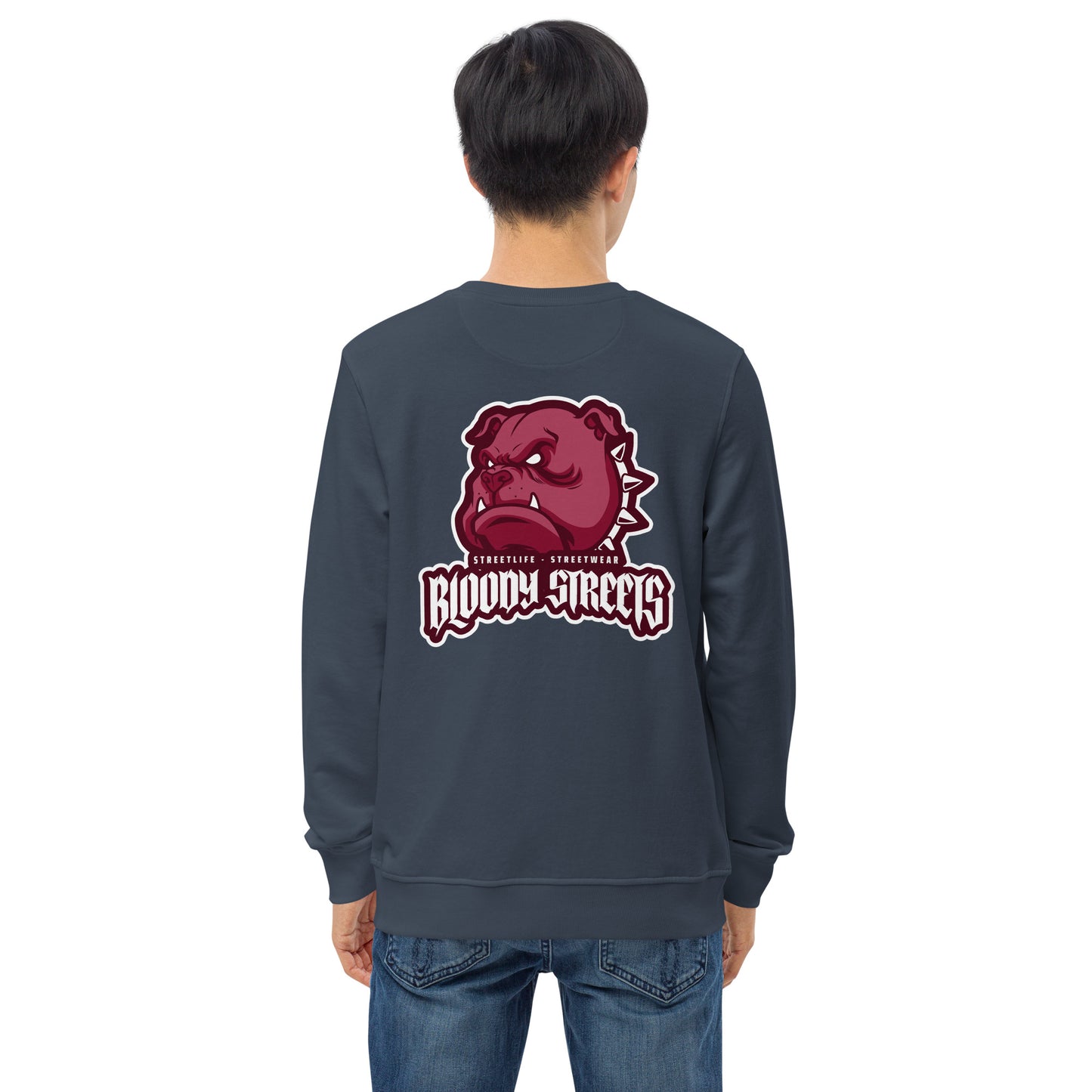 BLOODY STREETS - "BULL DOG" STREETWEAR BIO UNI SEX PULLI - Premium Streetwear von BLOODY STREETS - jetzt nur 119 €! shoppe jetzt auf BLOODY STREETS
