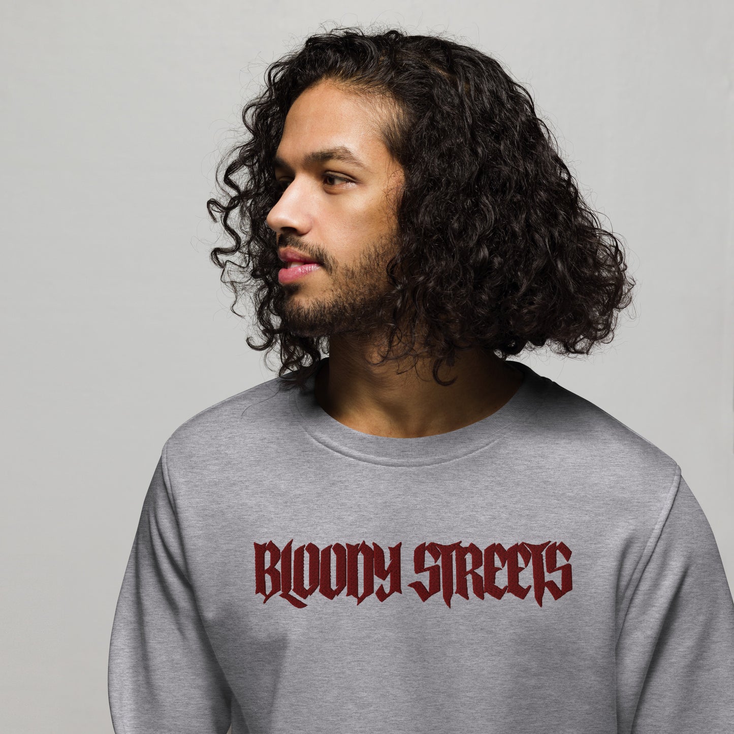 BLOODY STREETS "Classic" Streetwear Bio Pullover - BLOODY-STREETS.DE Streetwear Herren und Damen Hoodies, T-Shirts, Pullis