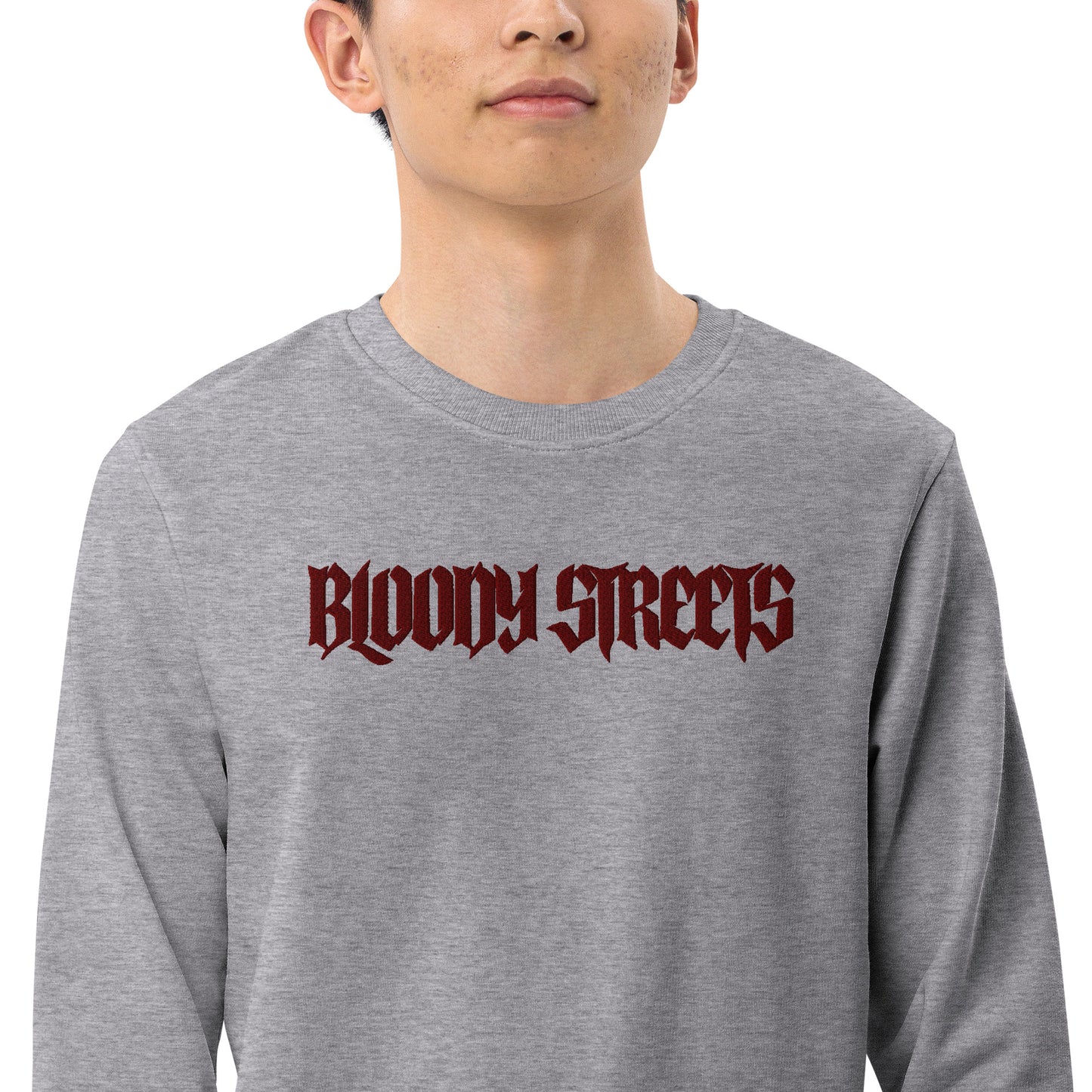 BLOODY STREETS "Classic" Streetwear Bio Pullover - BLOODY-STREETS.DE Streetwear Herren und Damen Hoodies, T-Shirts, Pullis