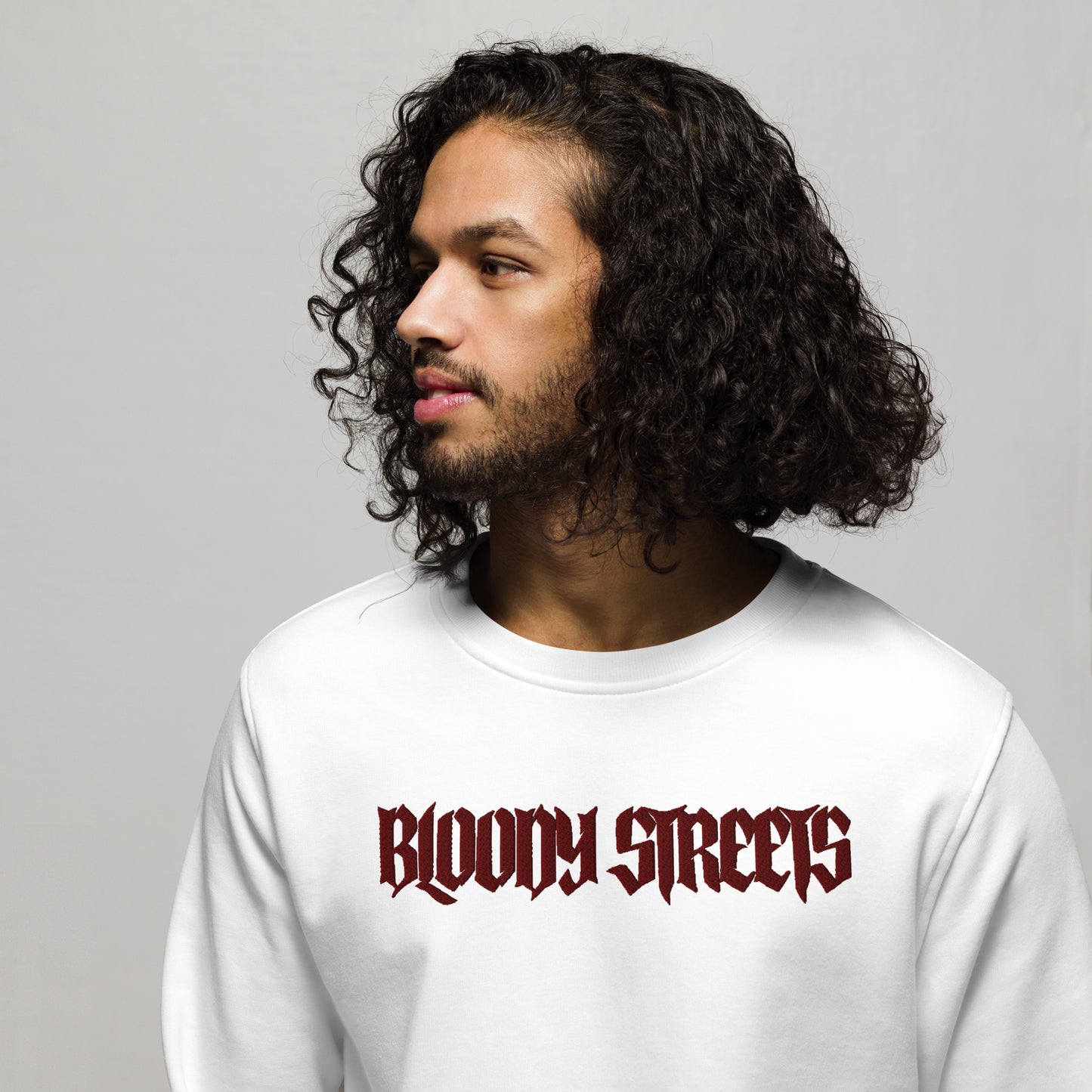 BLOODY STREETS "Classic" Streetwear Bio Pullover - BLOODY-STREETS.DE Streetwear Herren und Damen Hoodies, T-Shirts, Pullis