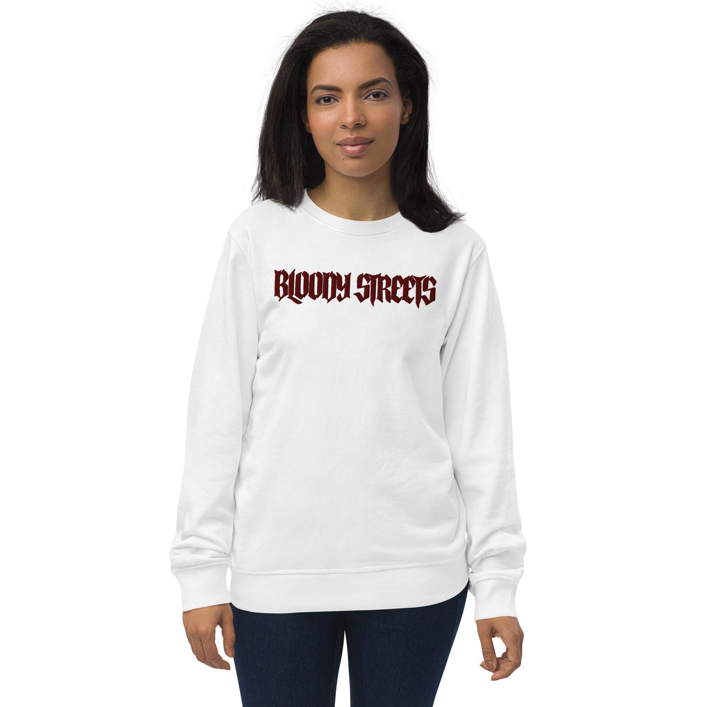 BLOODY STREETS "Classic" Streetwear Bio Pullover - BLOODY-STREETS.DE Streetwear Herren und Damen Hoodies, T-Shirts, Pullis