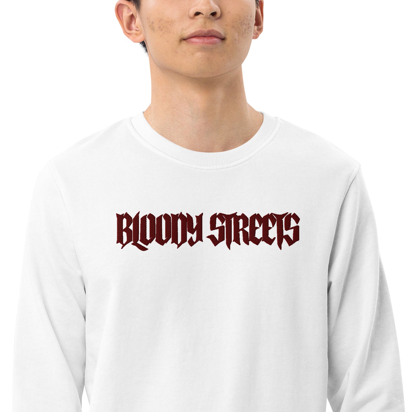 BLOODY STREETS "Classic" Streetwear Bio Pullover - BLOODY-STREETS.DE Streetwear Herren und Damen Hoodies, T-Shirts, Pullis