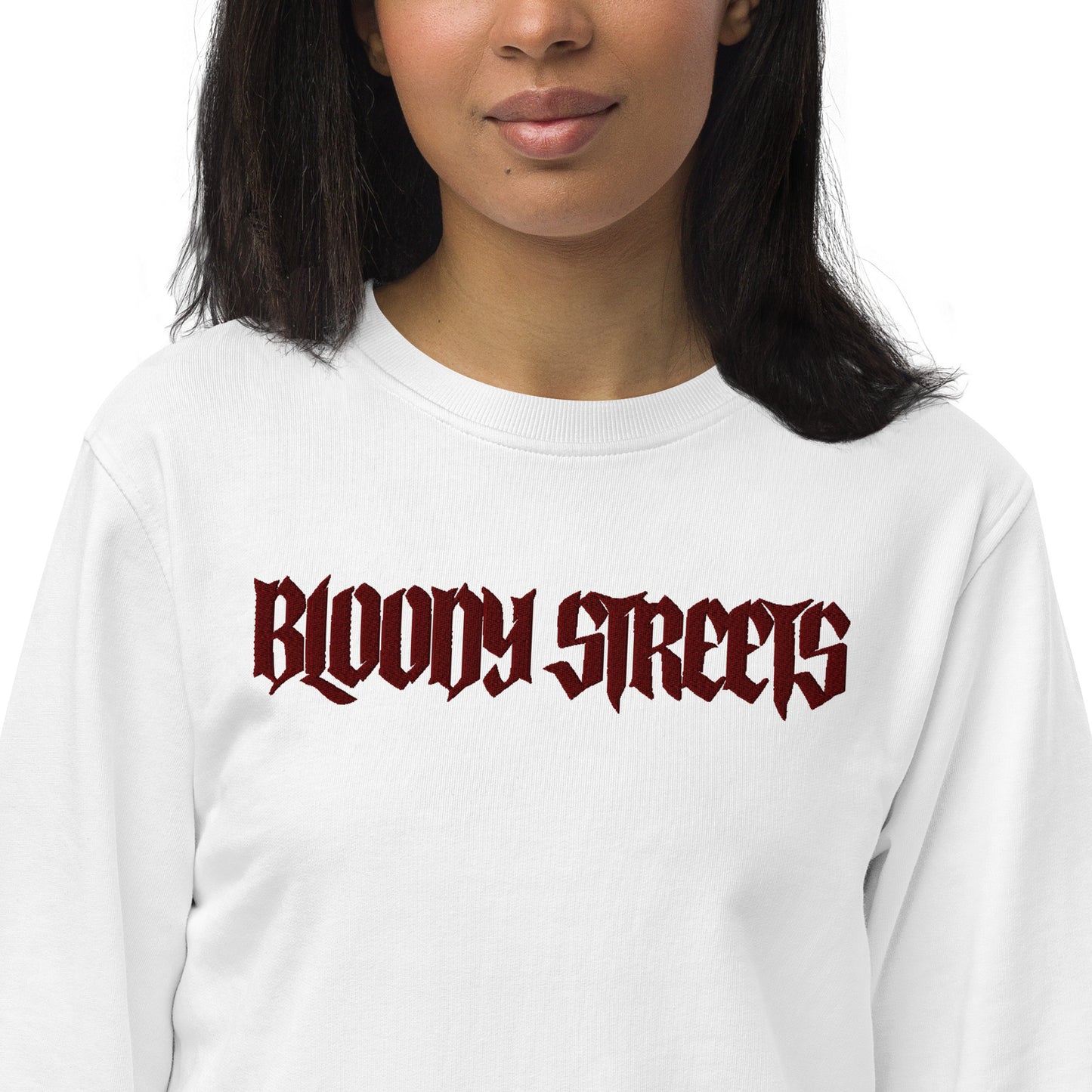 BLOODY STREETS "Classic" Streetwear Bio Pullover - BLOODY-STREETS.DE Streetwear Herren und Damen Hoodies, T-Shirts, Pullis