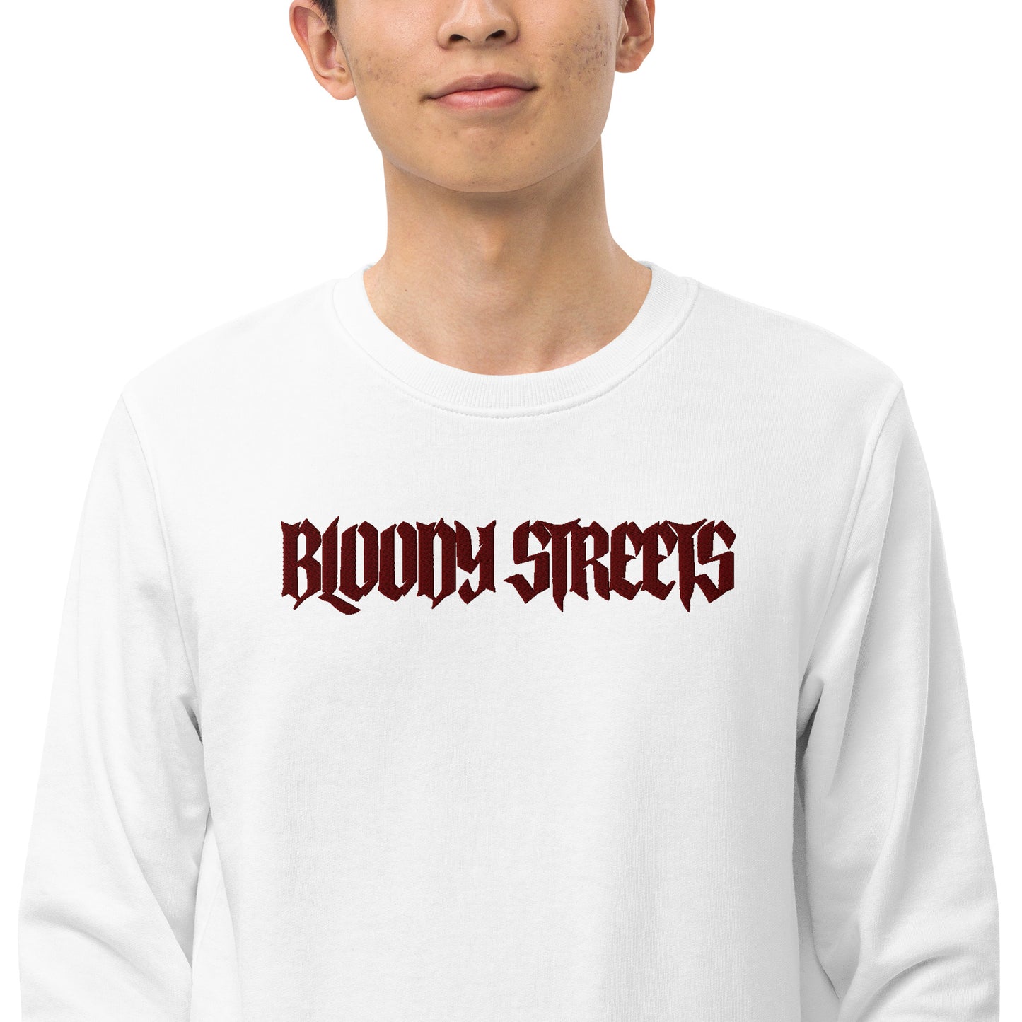 BLOODY STREETS "Classic" Streetwear Bio Pullover - BLOODY-STREETS.DE Streetwear Herren und Damen Hoodies, T-Shirts, Pullis