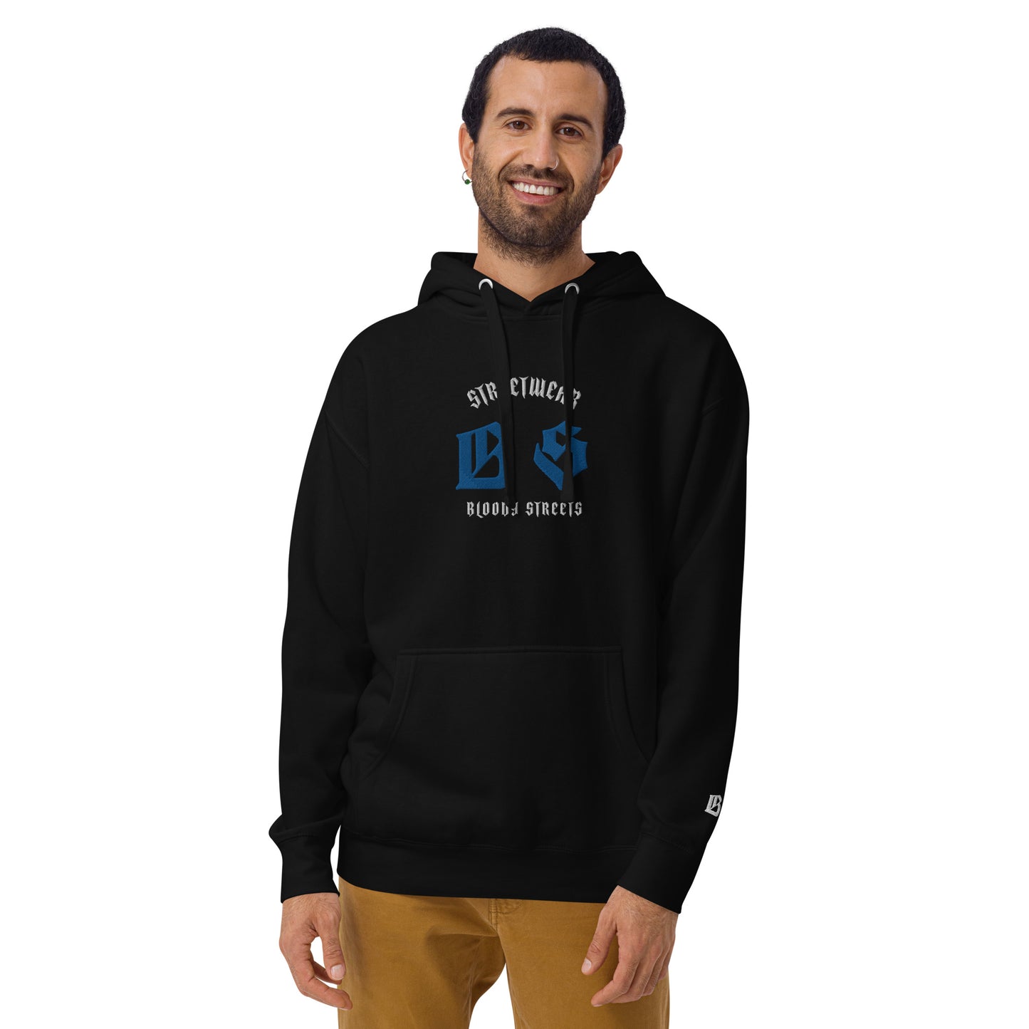 Bloody Streets Classic Stickerei Unisex Streetwear-Hoodie