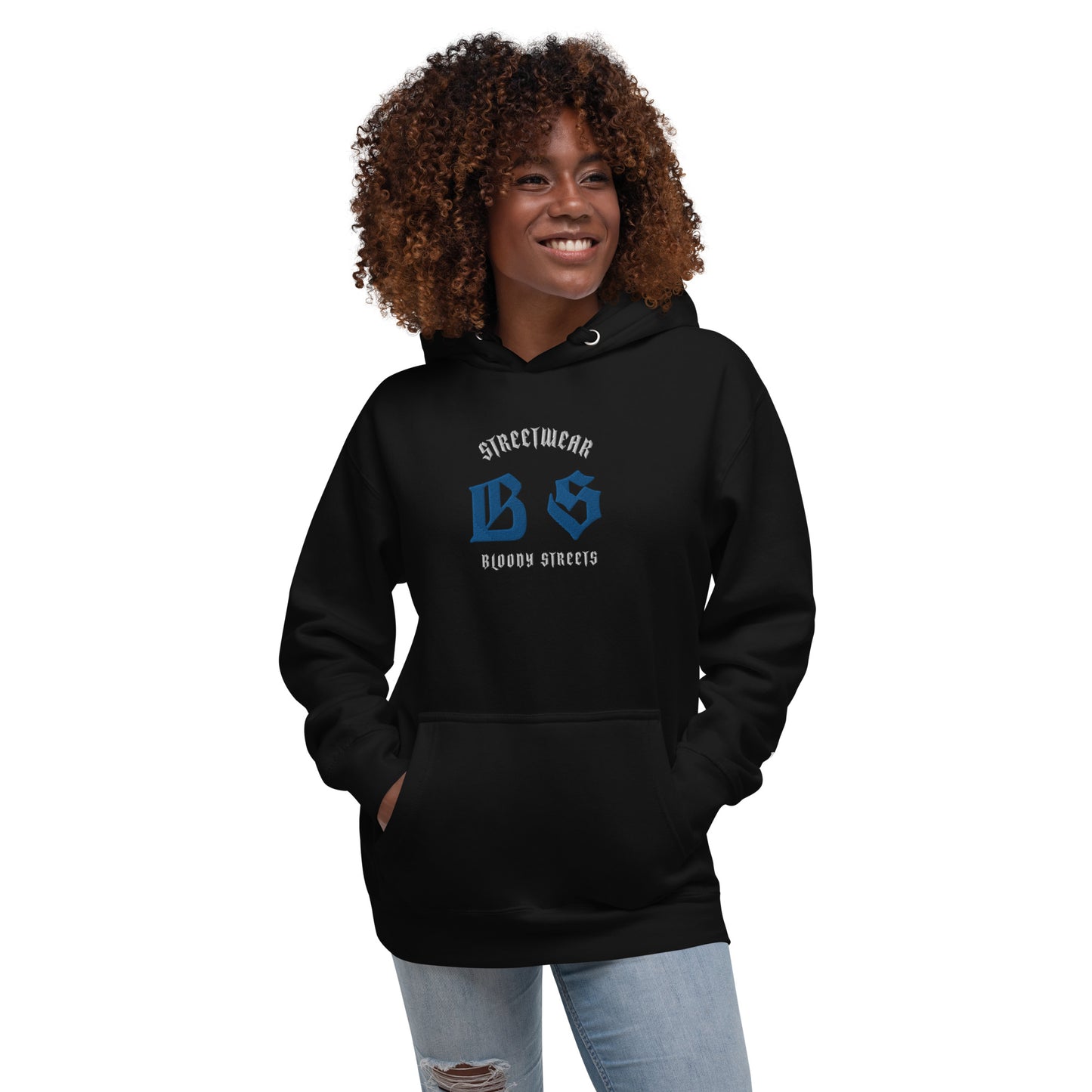 Bloody Streets Classic Stickerei Unisex Streetwear-Hoodie