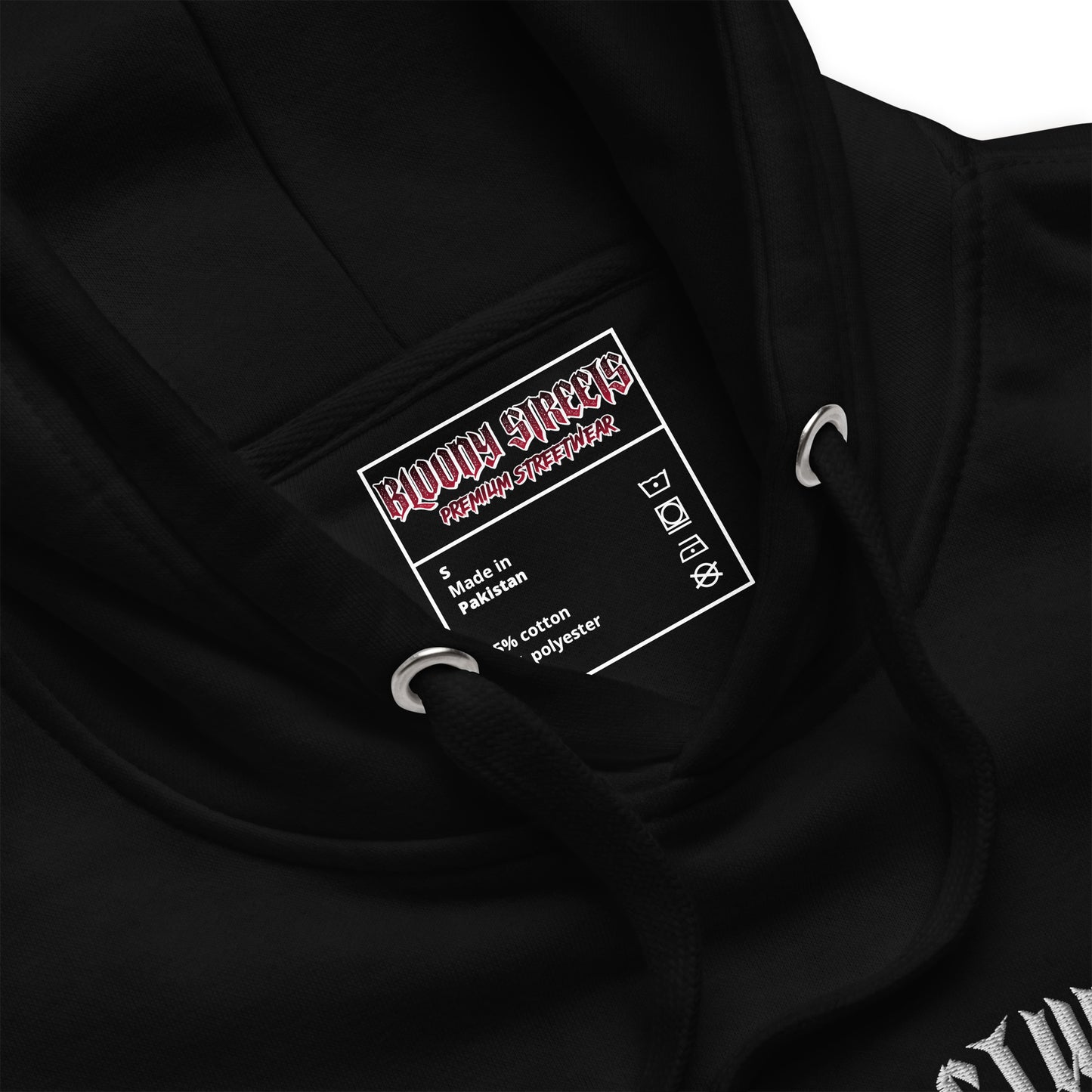 Bloody Streets Classic Stickerei Unisex Streetwear-Hoodie