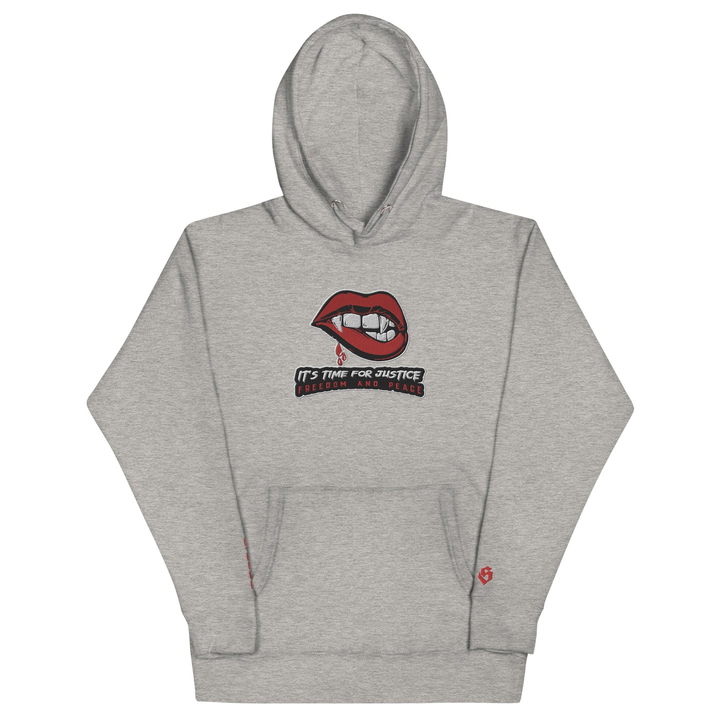 Streetwear Kapuzenpullover IT´S TIME FOR JUSTICE - Stickerei