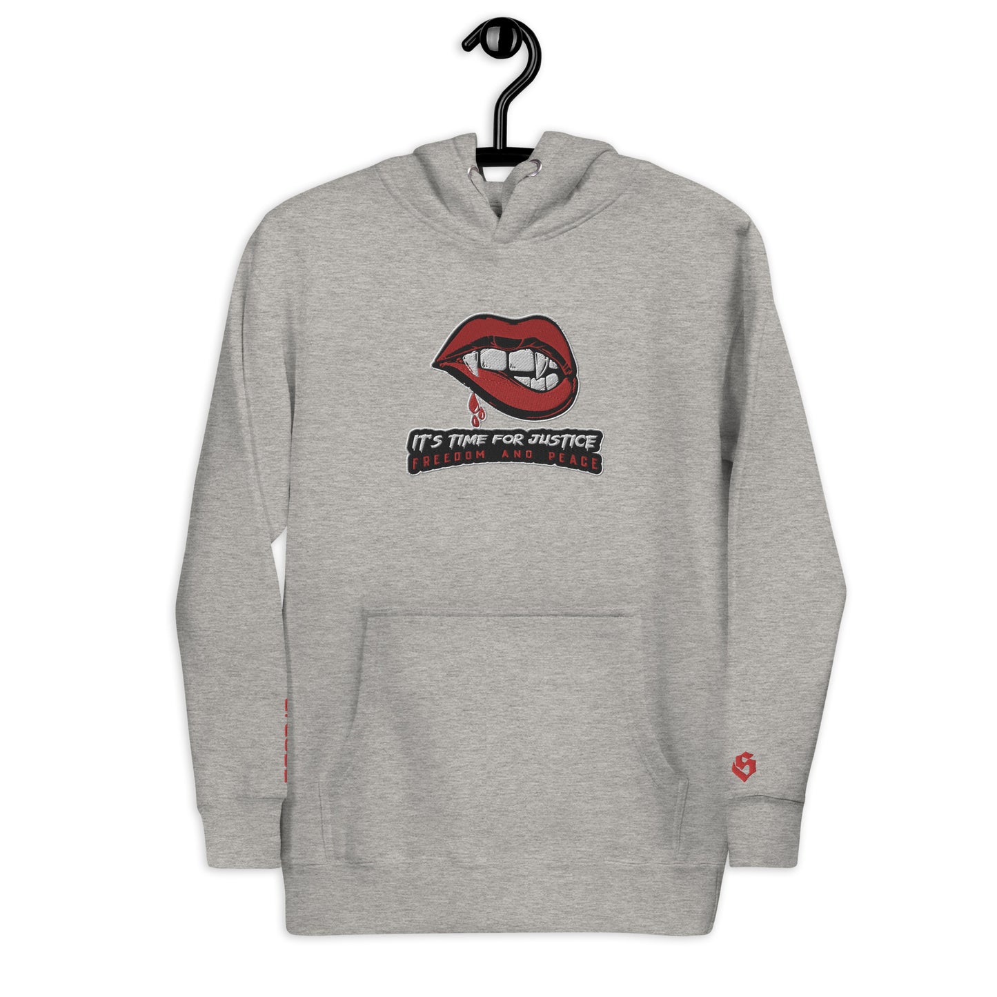 Streetwear Kapuzenpullover IT´S TIME FOR JUSTICE - Stickerei