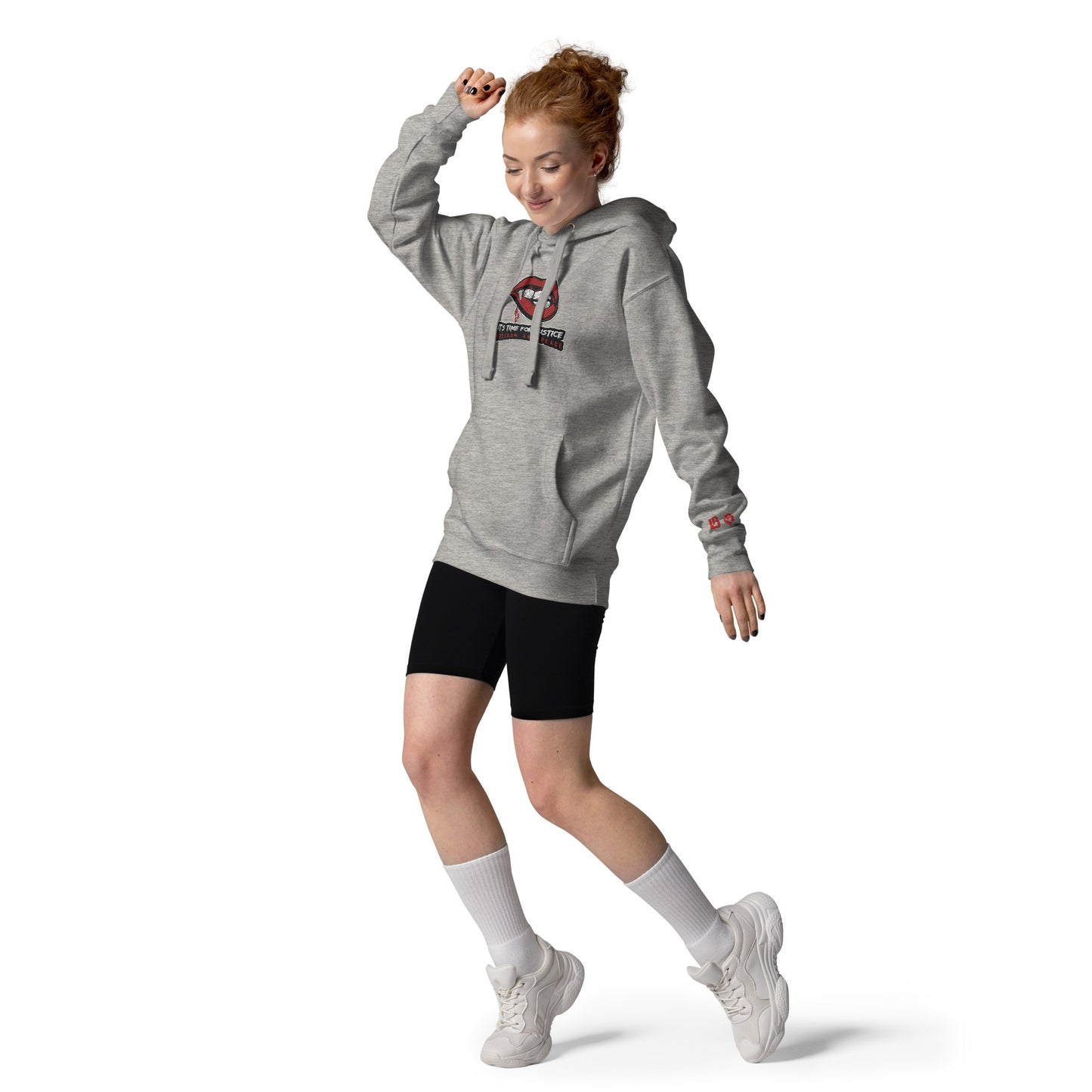 Streetwear Kapuzenpullover IT´S TIME FOR JUSTICE - Stickerei