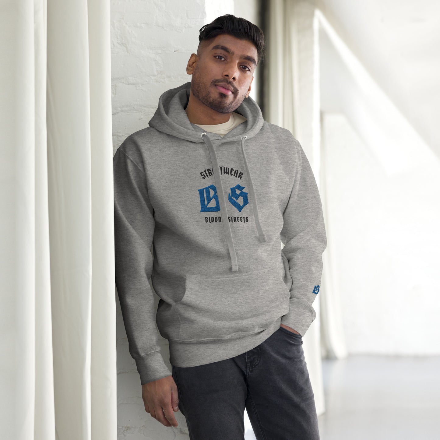 Bloody Streets Classic Stickerei Unisex Streetwear-Hoodie