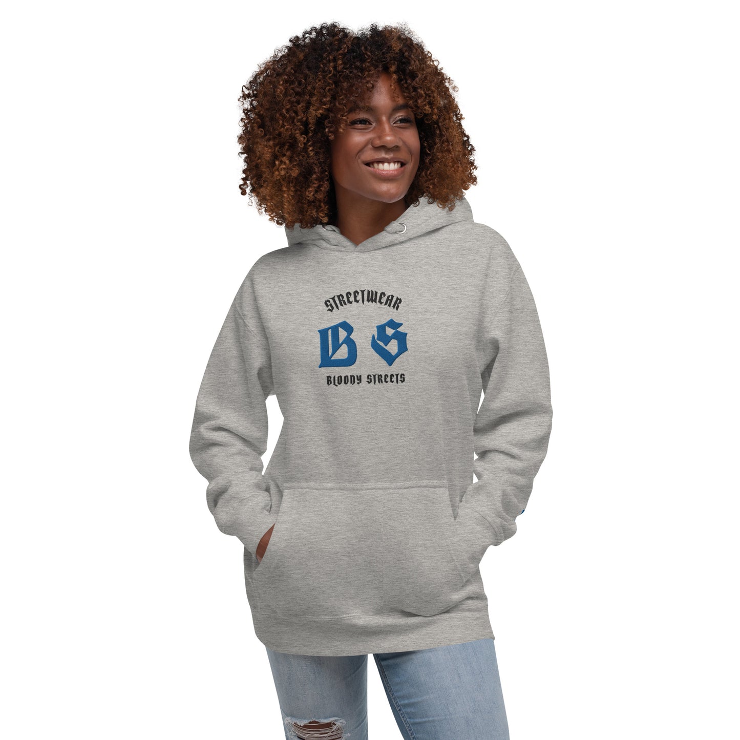 Bloody Streets Classic Stickerei Unisex Streetwear-Hoodie