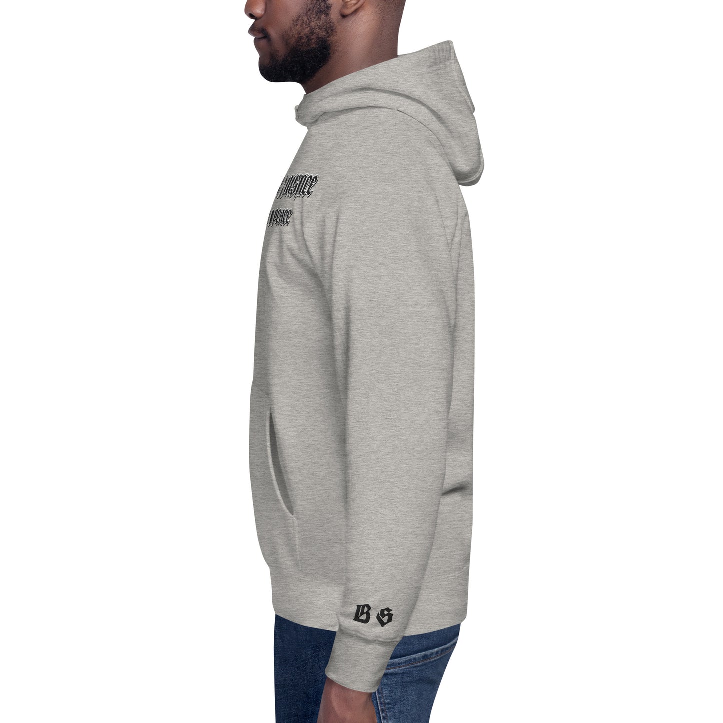 Streetwear Hoodie - IT'S TIME FOR JUSTICE - Stickerei Schrift