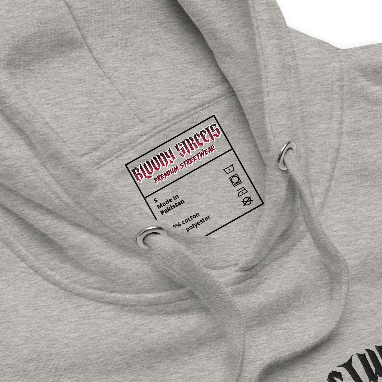 Bloody Streets Classic Stickerei Unisex Streetwear-Hoodie