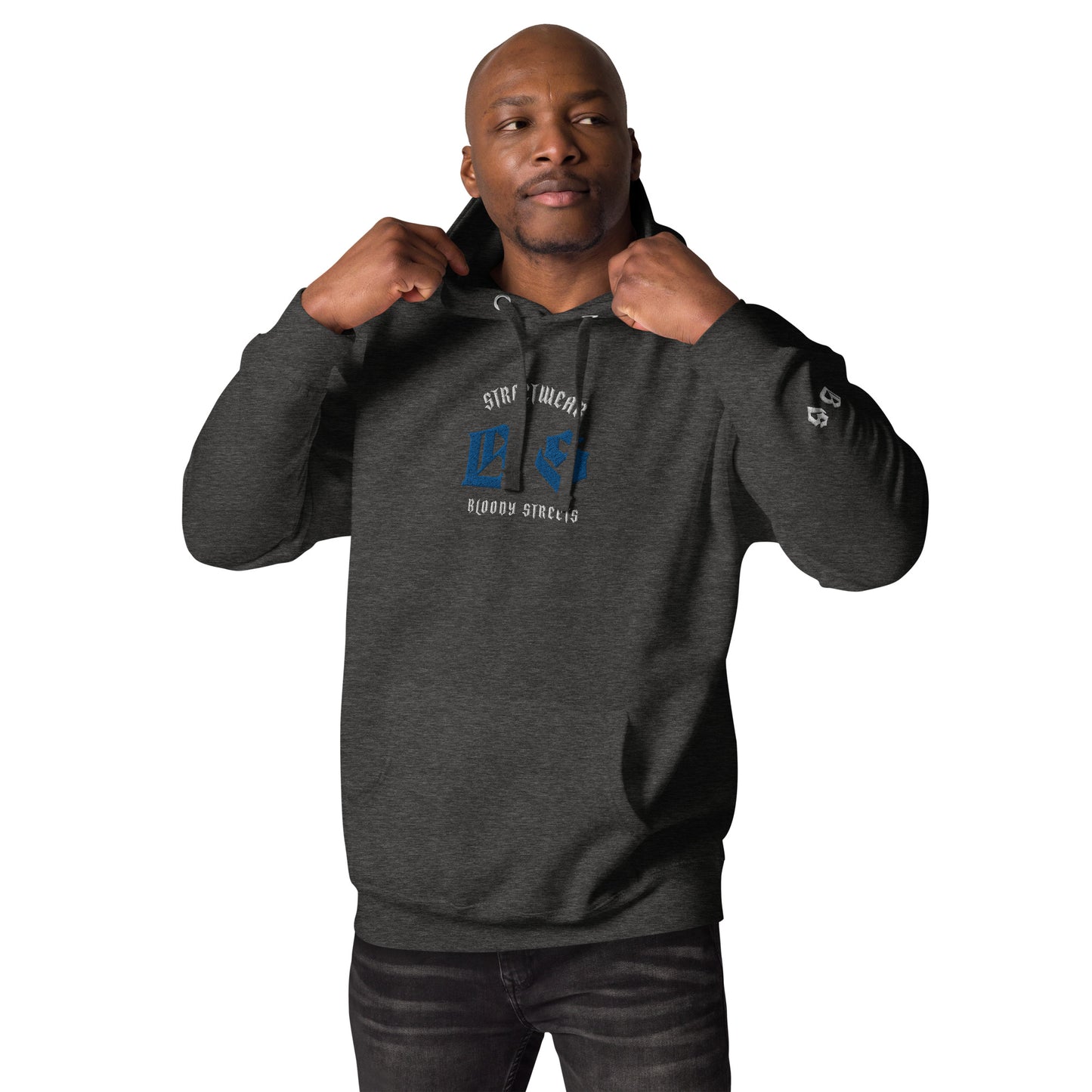 Bloody Streets Classic Stickerei Unisex Streetwear-Hoodie