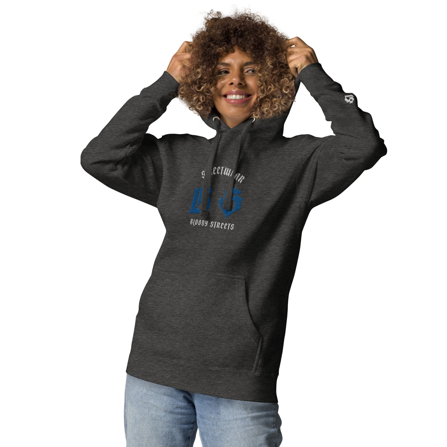 Bloody Streets Classic Stickerei Unisex Streetwear-Hoodie