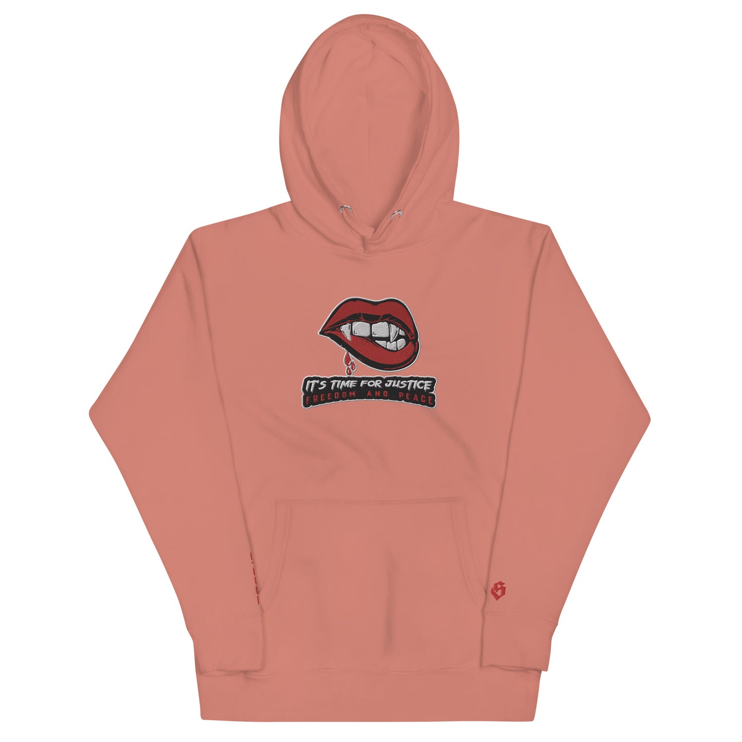 Streetwear Kapuzenpullover IT´S TIME FOR JUSTICE - Stickerei