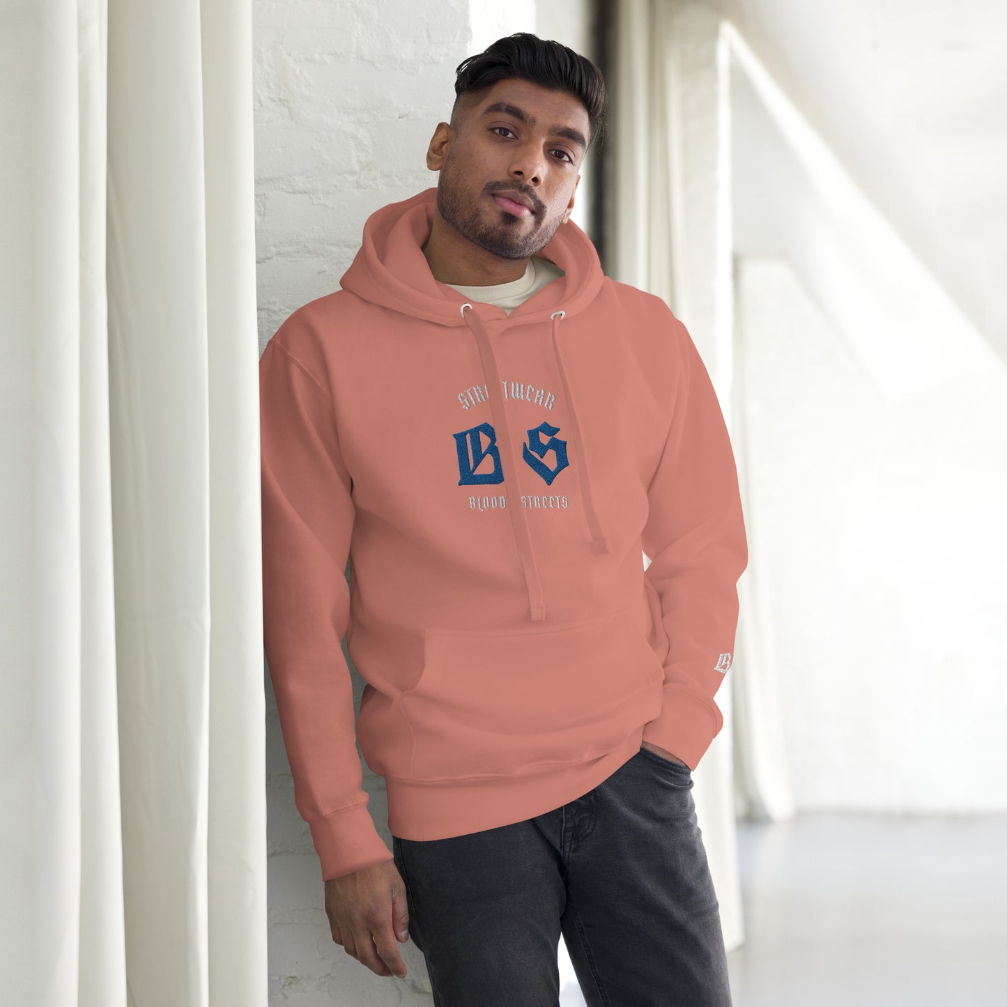 Bloody Streets Classic Stickerei Unisex Streetwear-Hoodie