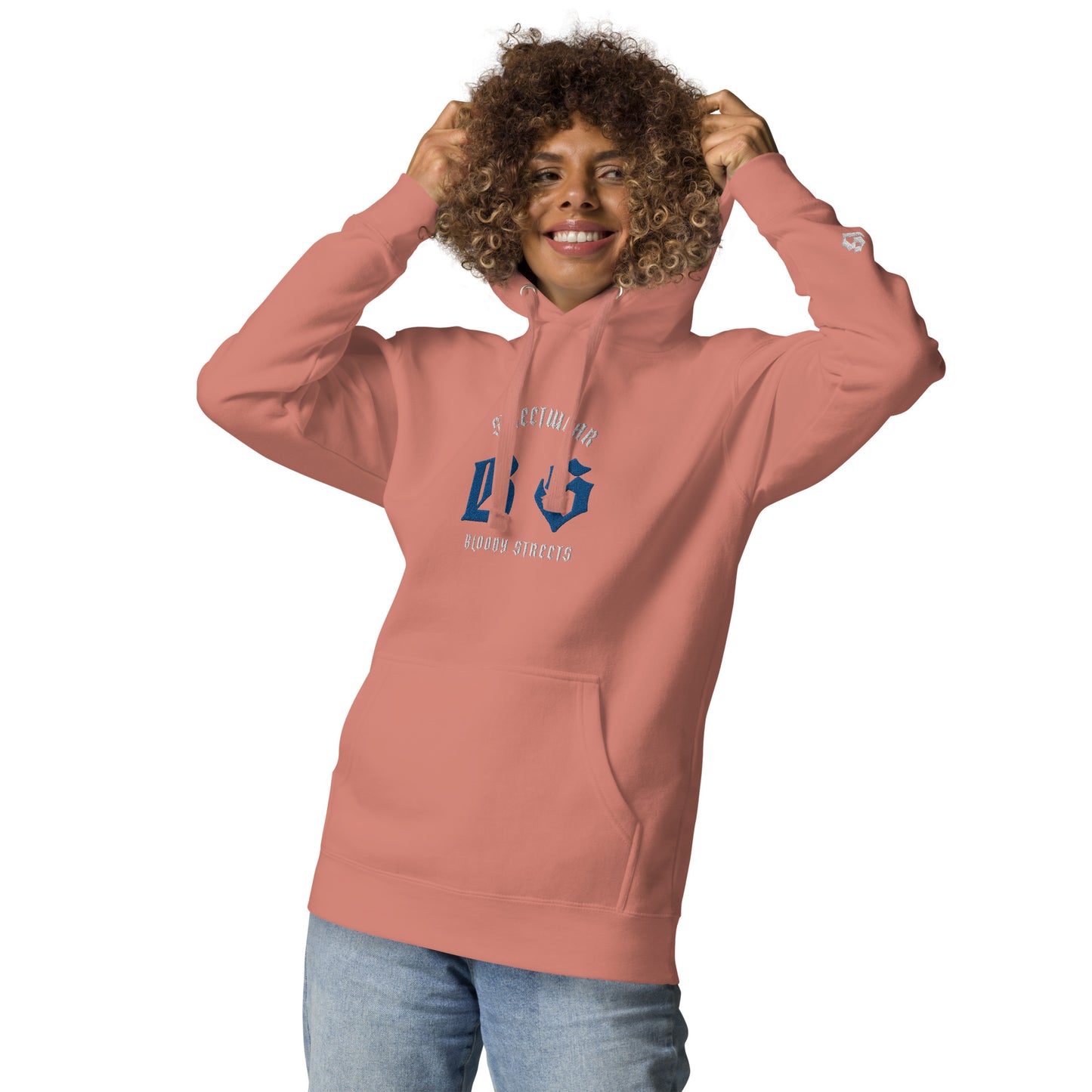 Bloody Streets Classic Stickerei Unisex Streetwear-Hoodie