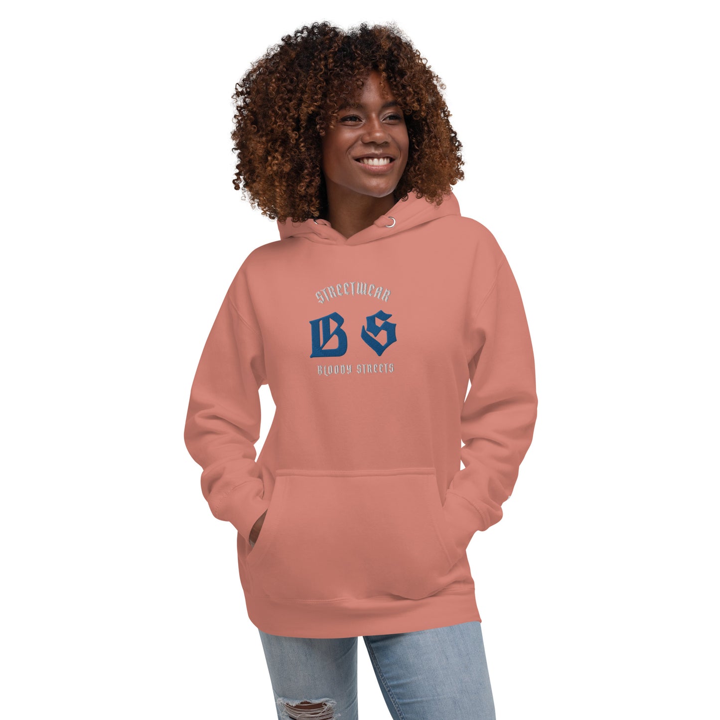 Bloody Streets Classic Stickerei Unisex Streetwear-Hoodie