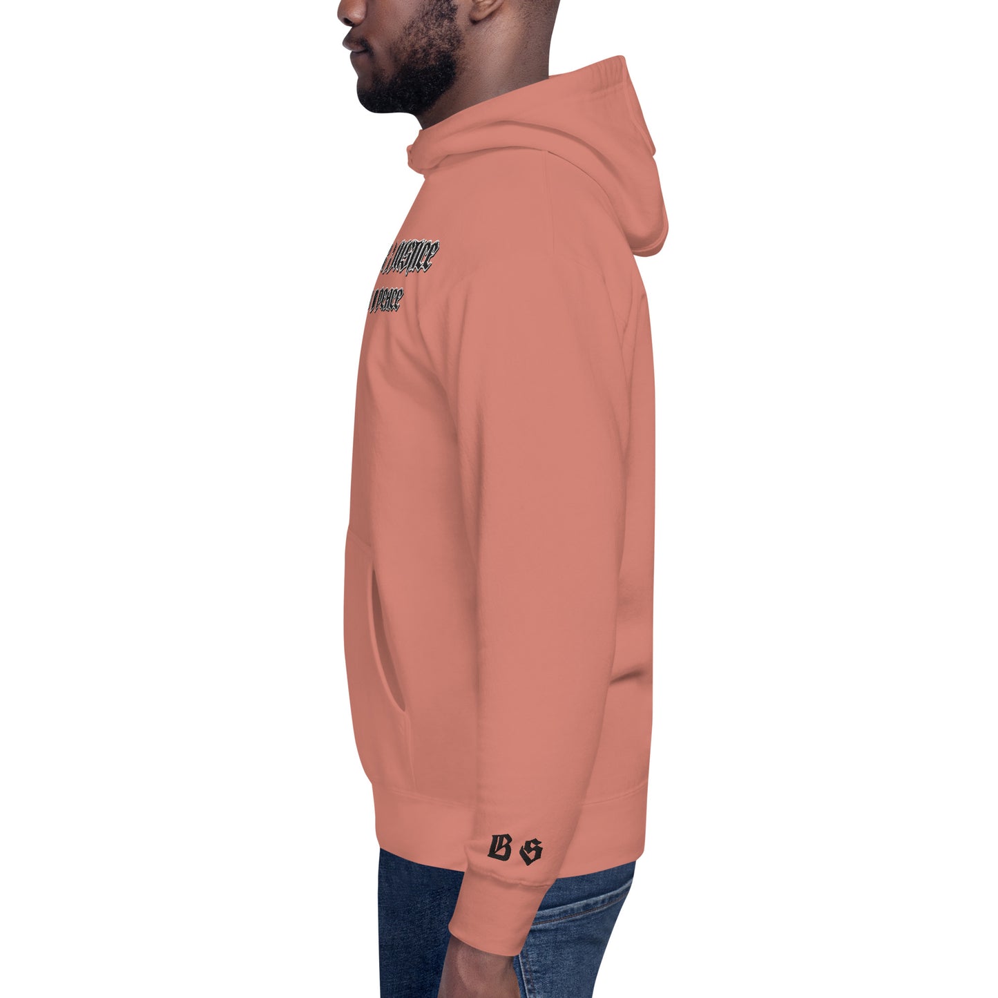 Streetwear Hoodie - IT'S TIME FOR JUSTICE - Stickerei Schrift