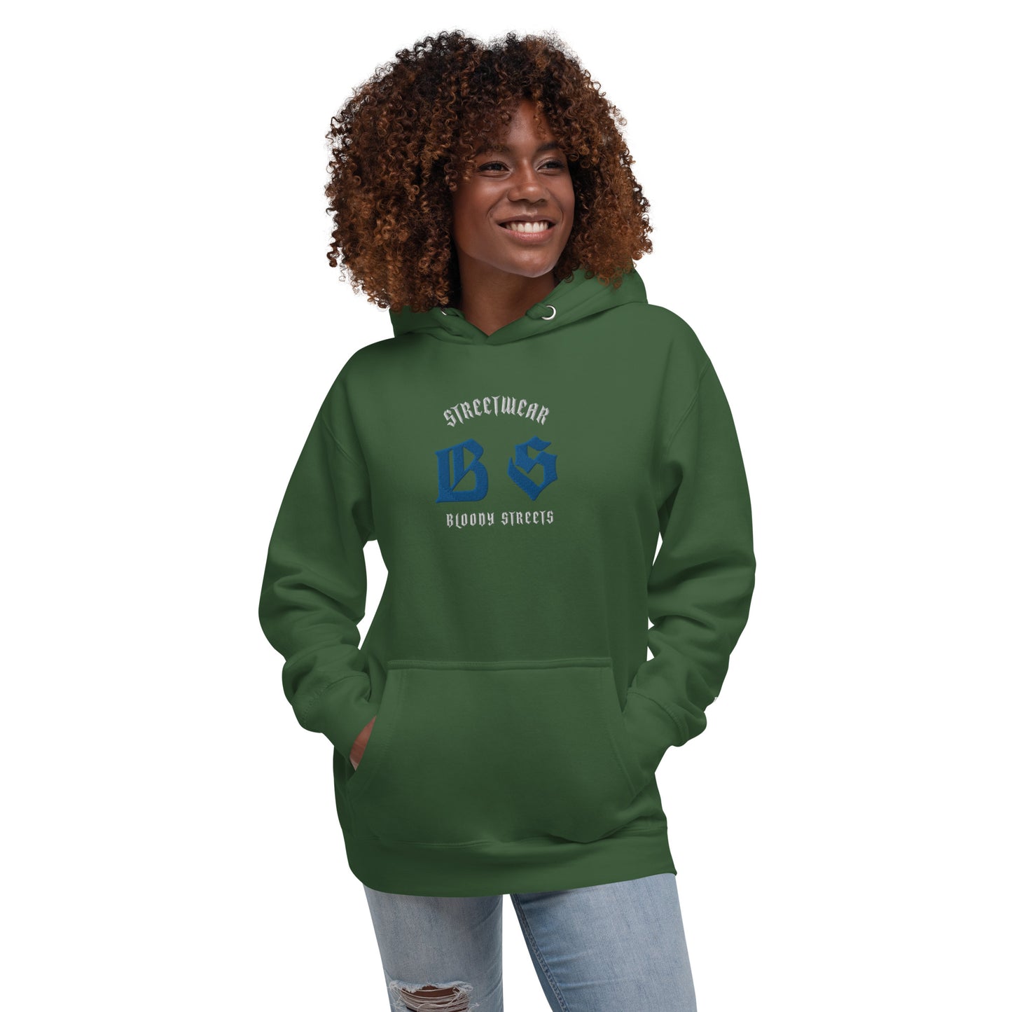Bloody Streets Classic Stickerei Unisex Streetwear-Hoodie