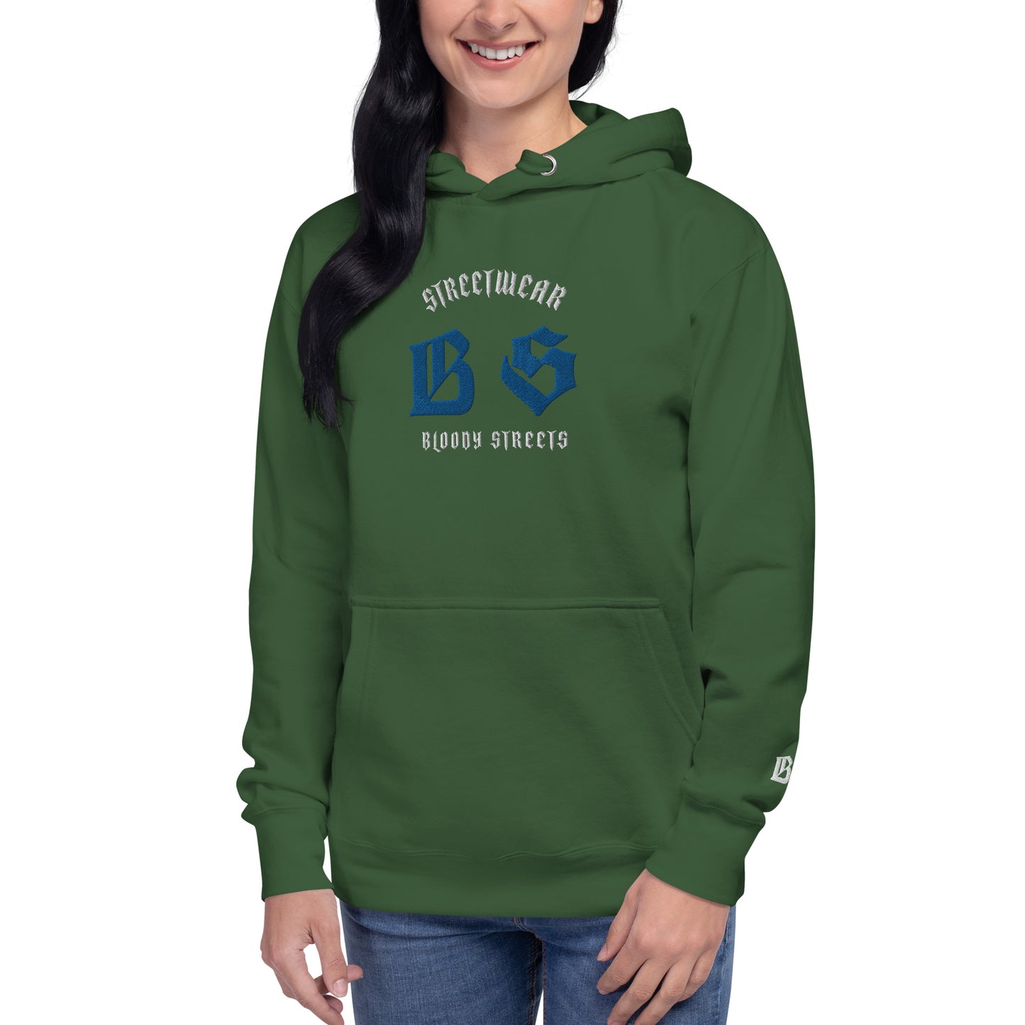 Bloody Streets Classic Stickerei Unisex Streetwear-Hoodie