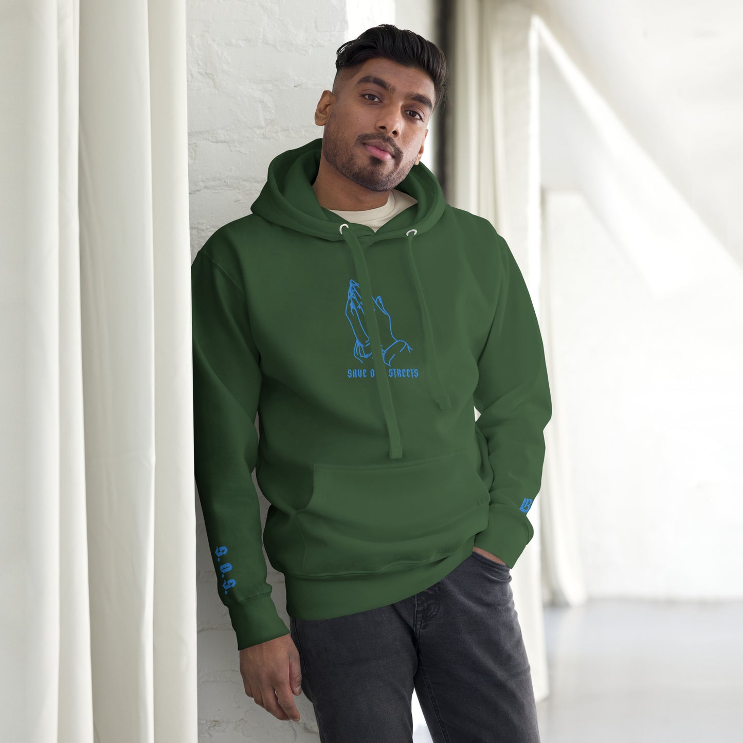 Streetwear Unisex Hoodie - S.O.S. SAVE OUR STREETS V2