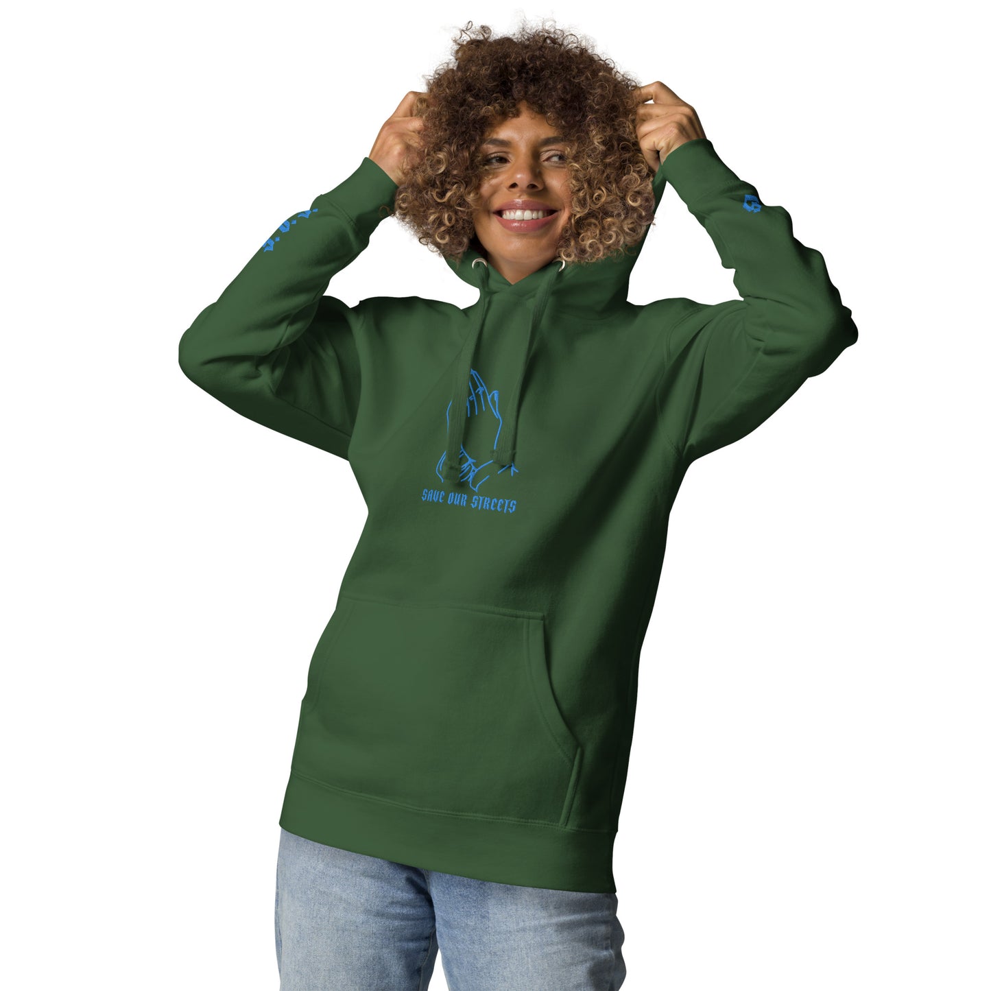 Streetwear Unisex Hoodie - S.O.S. SAVE OUR STREETS V2