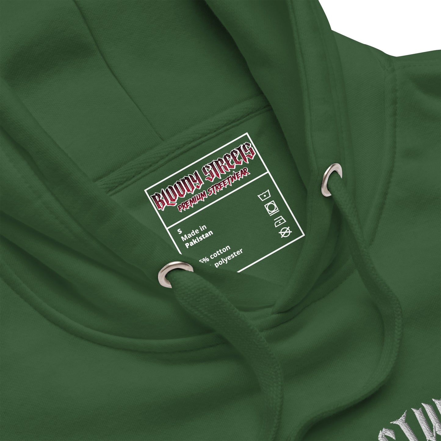 Bloody Streets Classic Stickerei Unisex Streetwear-Hoodie