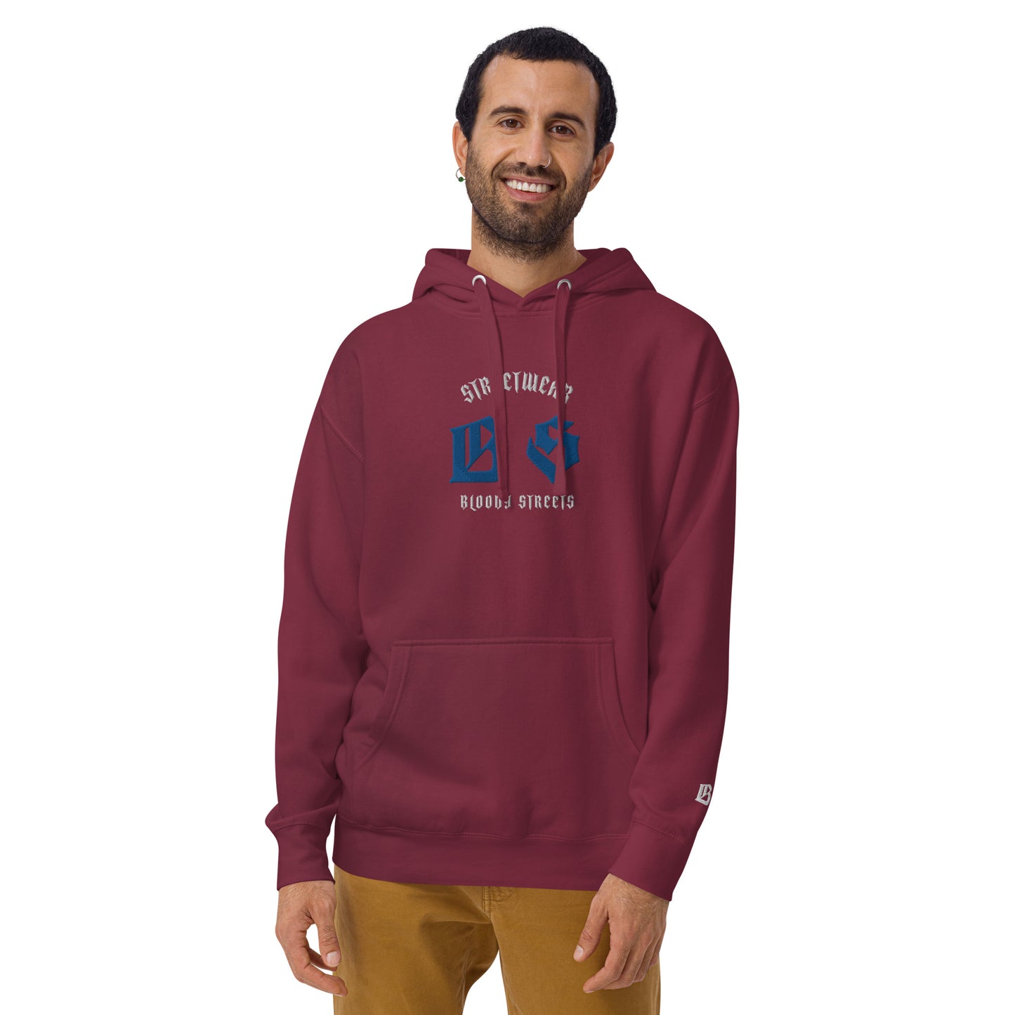 Bloody Streets Classic Stickerei Unisex Streetwear-Hoodie