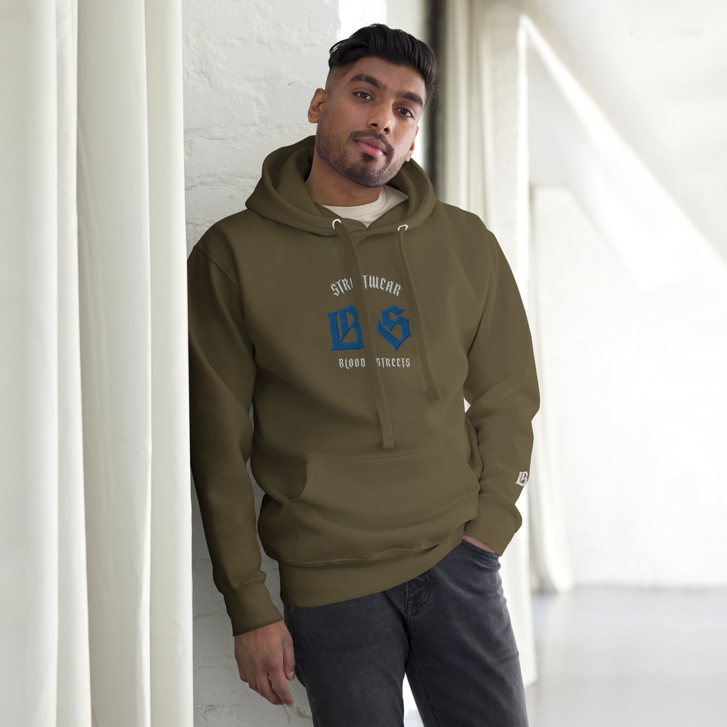 Bloody Streets Classic Stickerei Unisex Streetwear-Hoodie