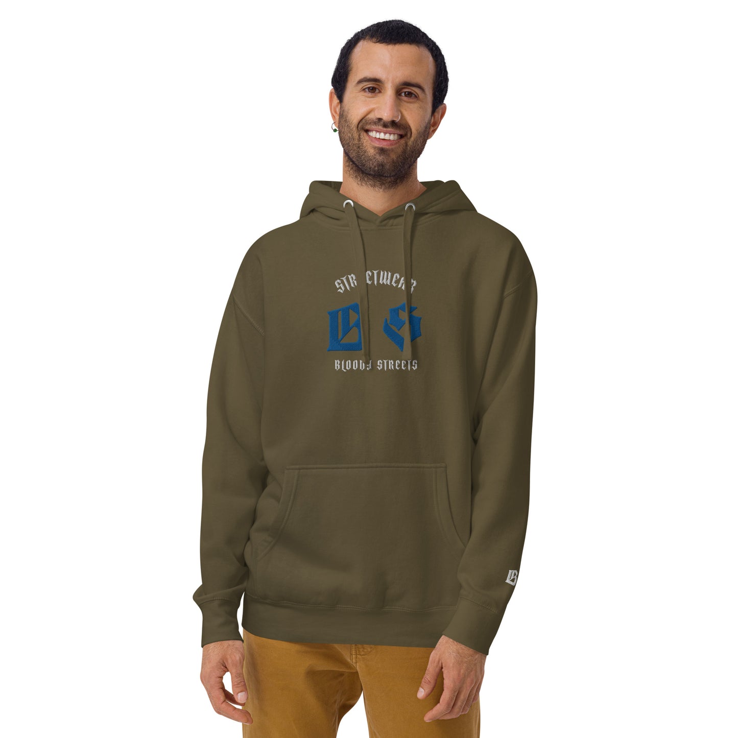 Bloody Streets Classic Stickerei Unisex Streetwear-Hoodie
