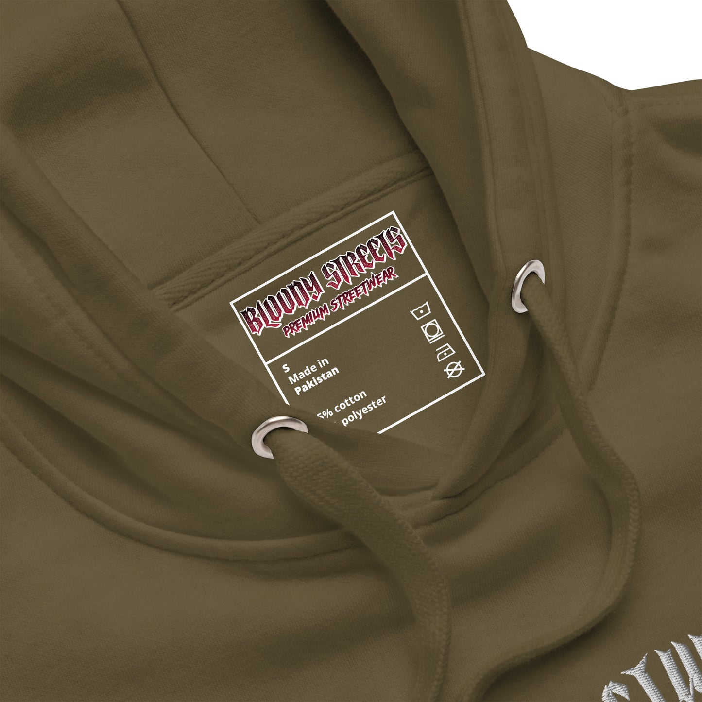 Bloody Streets Classic Stickerei Unisex Streetwear-Hoodie