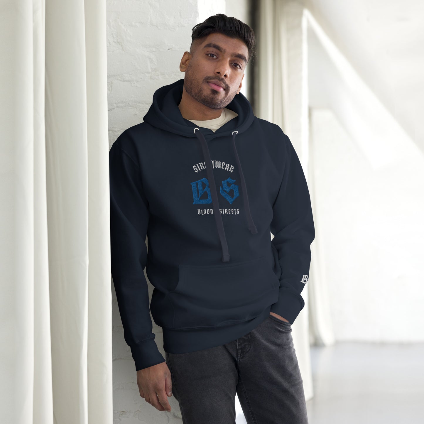 Bloody Streets Classic Stickerei Unisex Streetwear-Hoodie