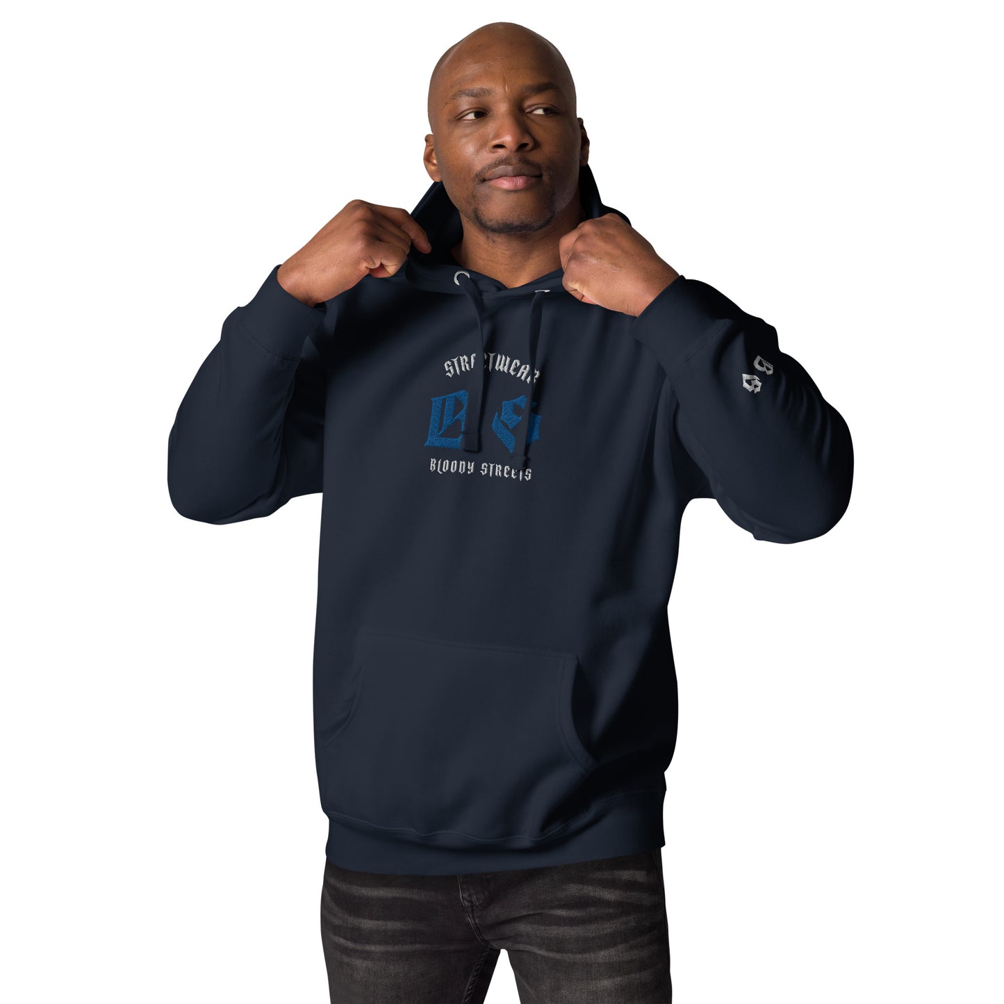 Bloody Streets Classic Stickerei Unisex Streetwear-Hoodie