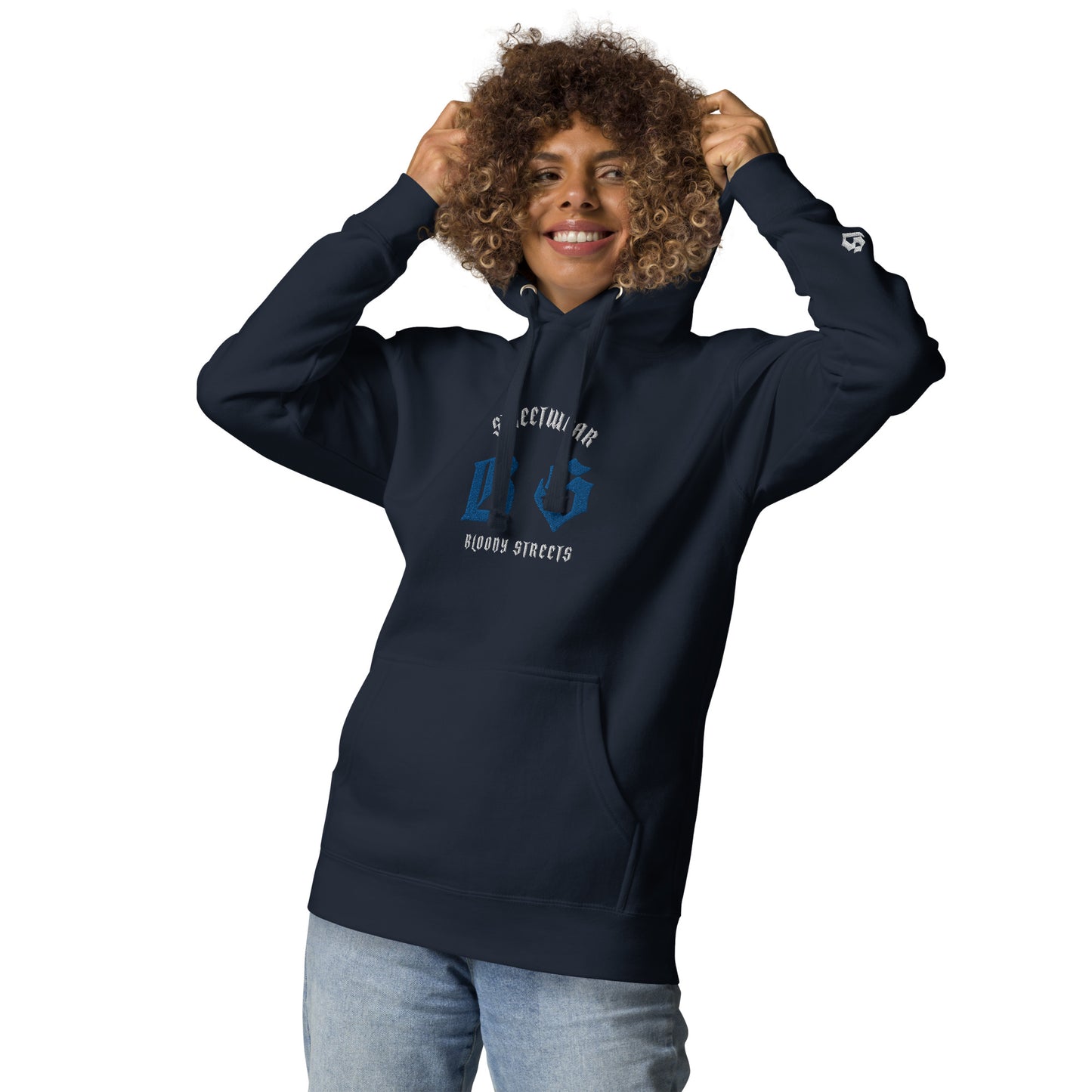 Bloody Streets Classic Stickerei Unisex Streetwear-Hoodie