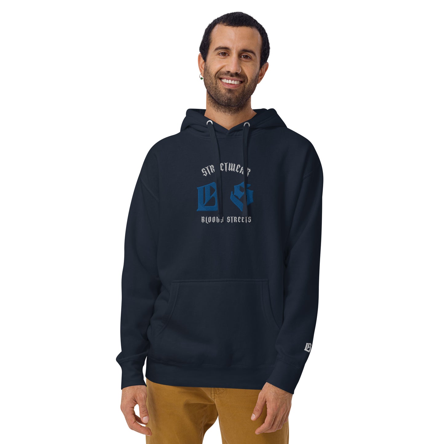 Bloody Streets Classic Stickerei Unisex Streetwear-Hoodie