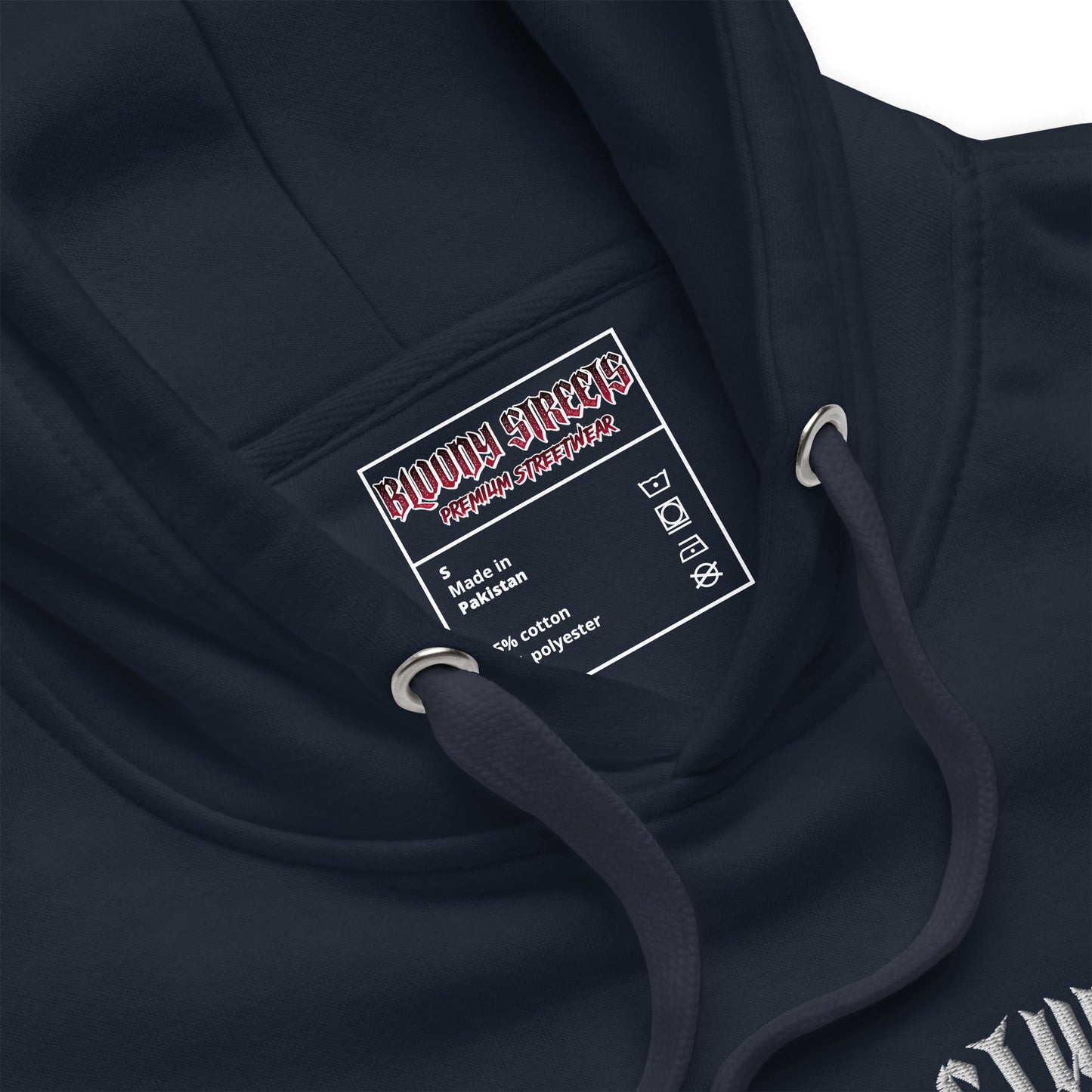 Bloody Streets Classic Stickerei Unisex Streetwear-Hoodie