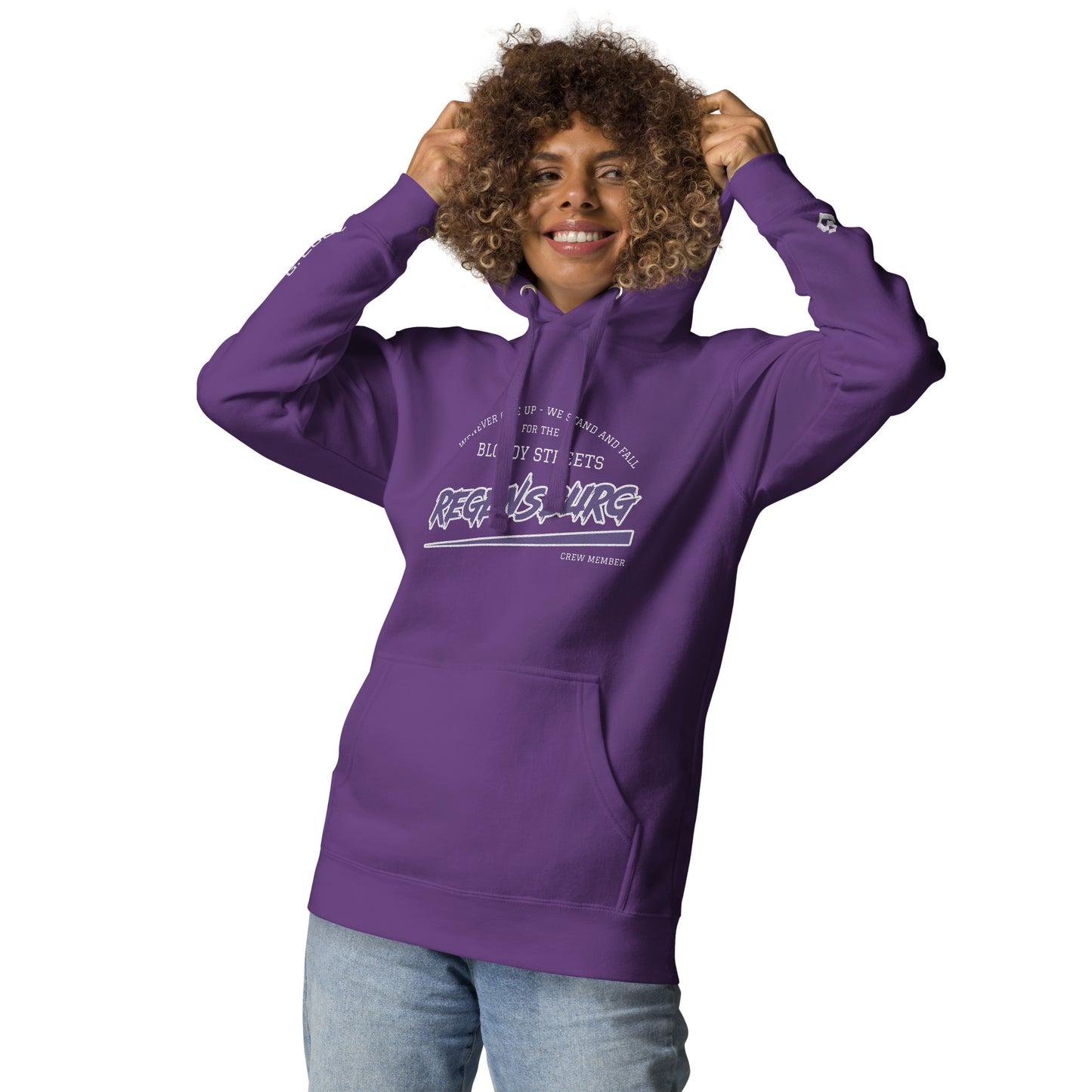 BS CITY Regensburg Crew Member Premium Red Lady Hoodie NEW VERS - BLOODY-STREETS.DE Streetwear Herren und Damen Hoodies, T-Shirts, Pullis