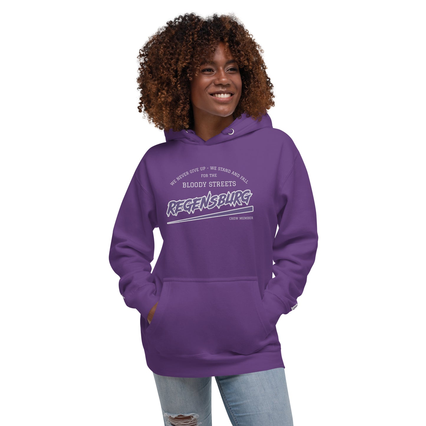 BS CITY Regensburg Crew Member Premium Red Lady Hoodie NEW VERS - BLOODY-STREETS.DE Streetwear Herren und Damen Hoodies, T-Shirts, Pullis