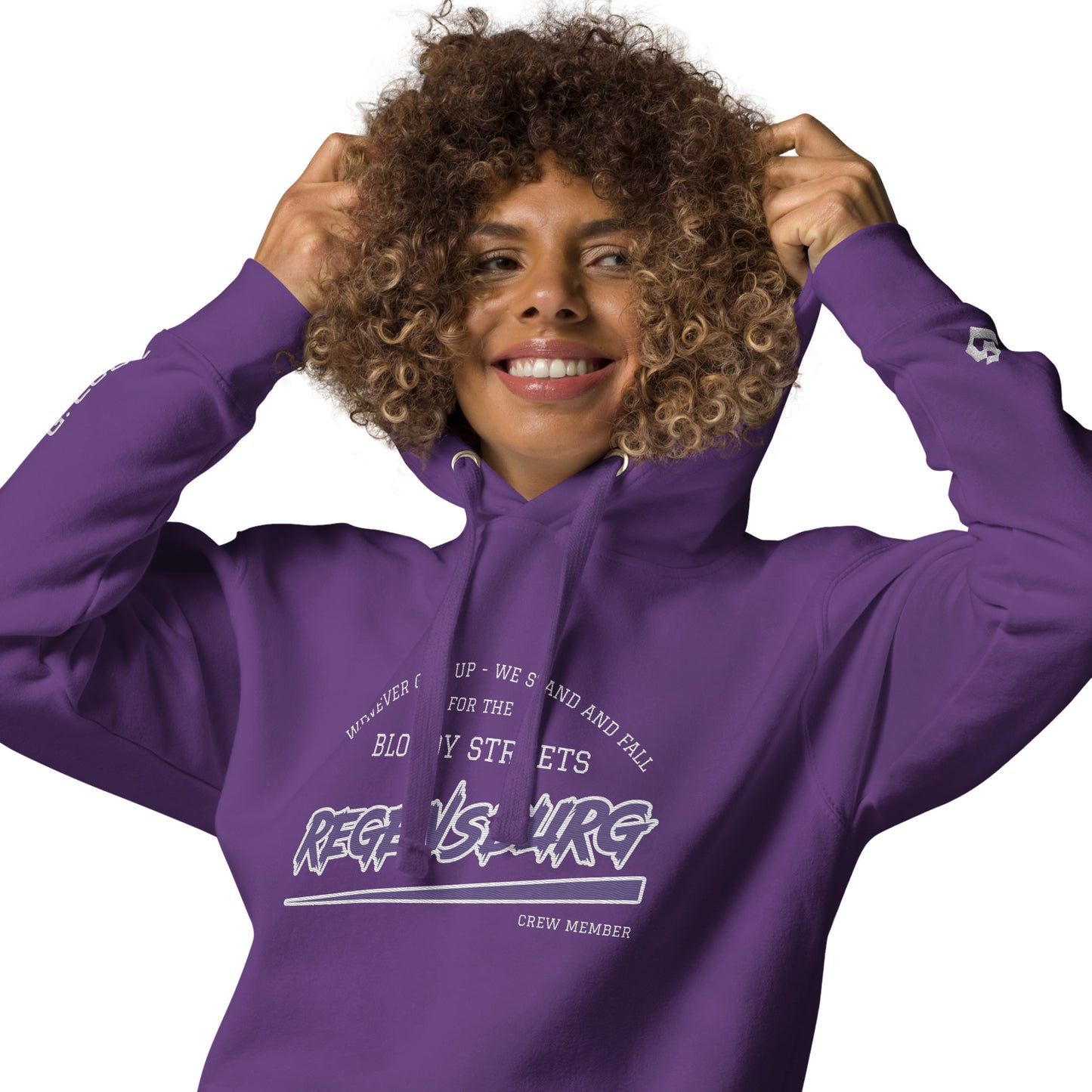 BS CITY Regensburg Crew Member Premium Red Lady Hoodie NEW VERS - BLOODY-STREETS.DE Streetwear Herren und Damen Hoodies, T-Shirts, Pullis