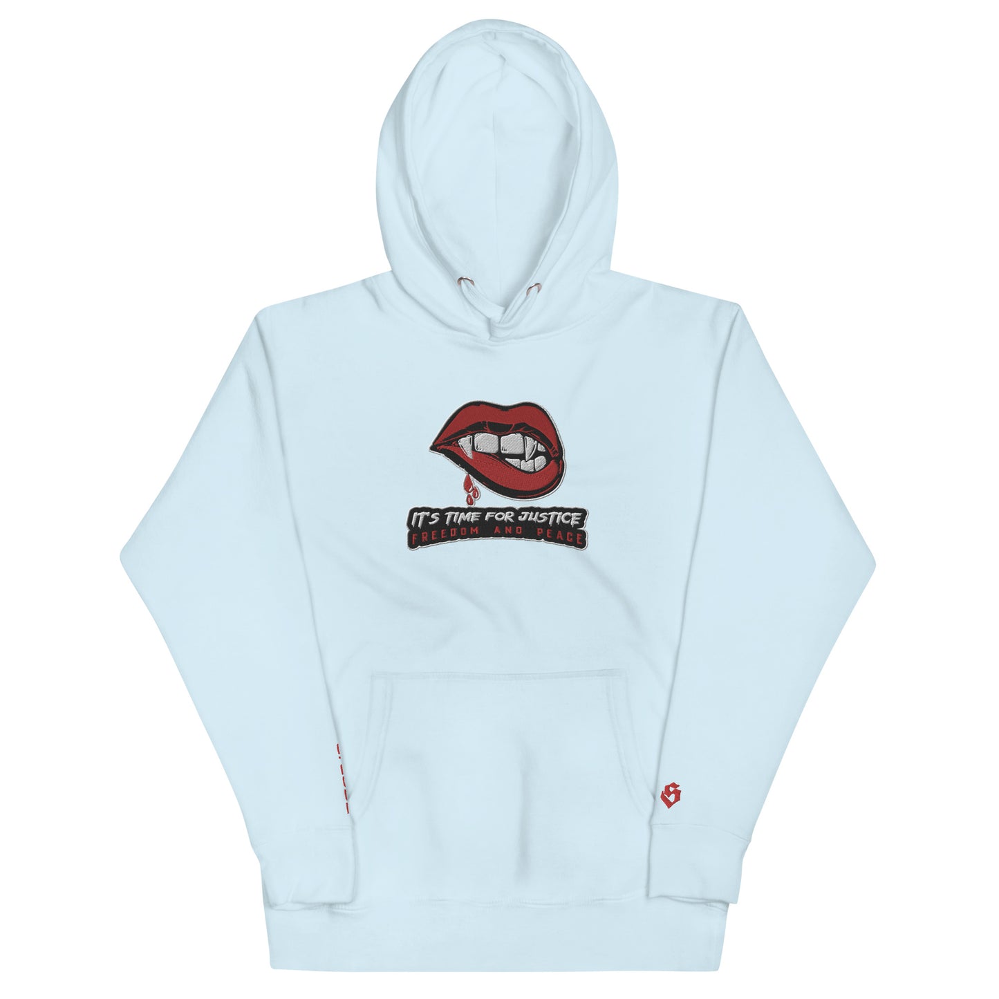 Streetwear Kapuzenpullover IT´S TIME FOR JUSTICE - Stickerei