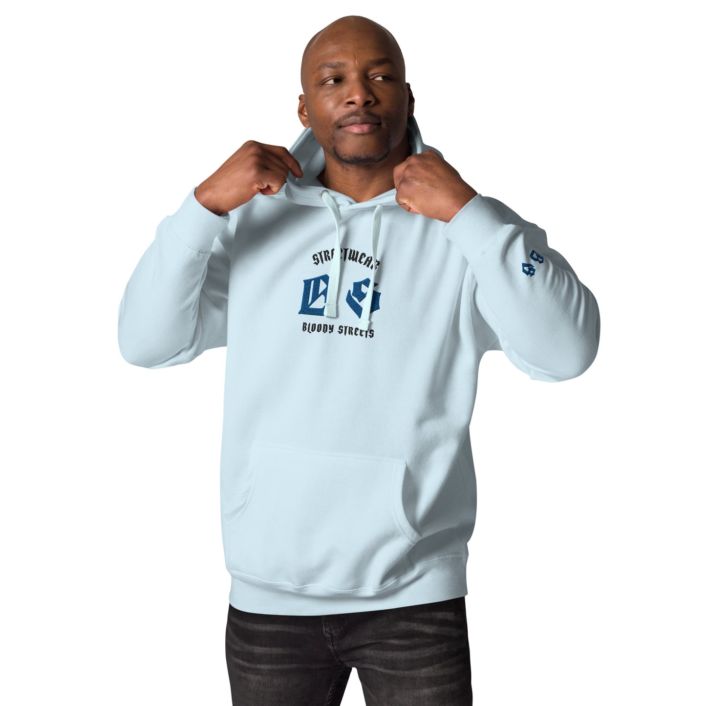 Bloody Streets Classic Stickerei Unisex Streetwear-Hoodie
