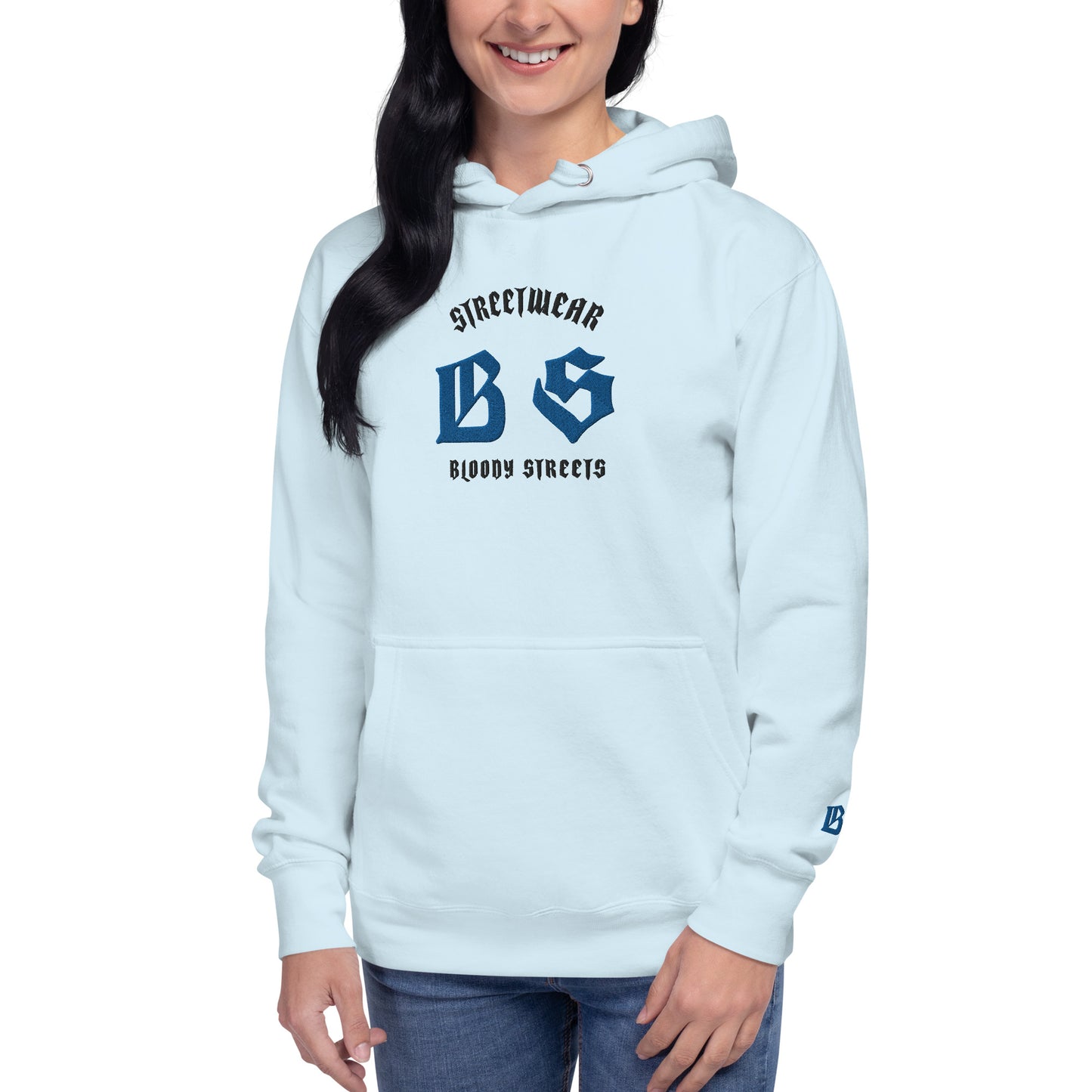 Bloody Streets Classic Stickerei Unisex Streetwear-Hoodie